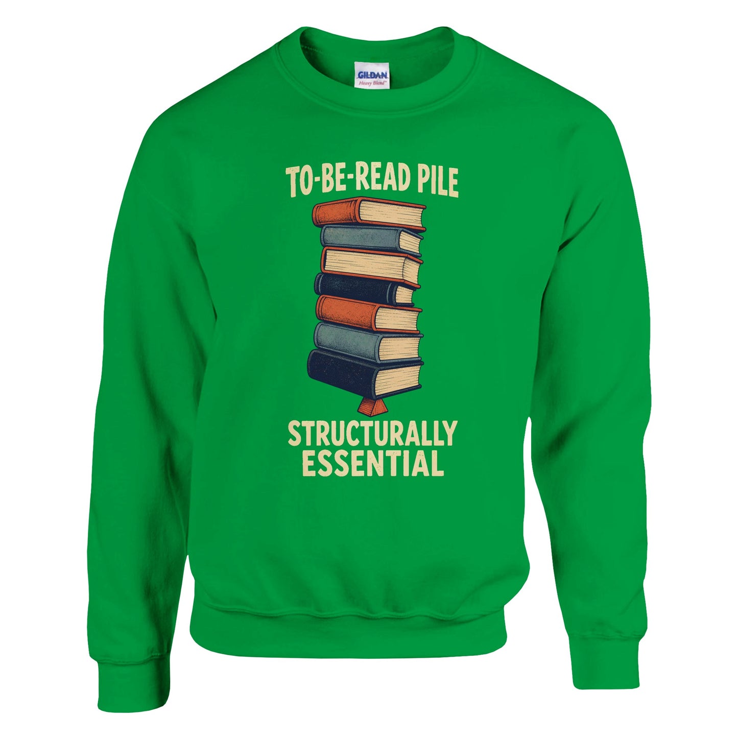 To-Be-Read Pile: Structurally Essential Book Graphic Sweatshirt — product view 4