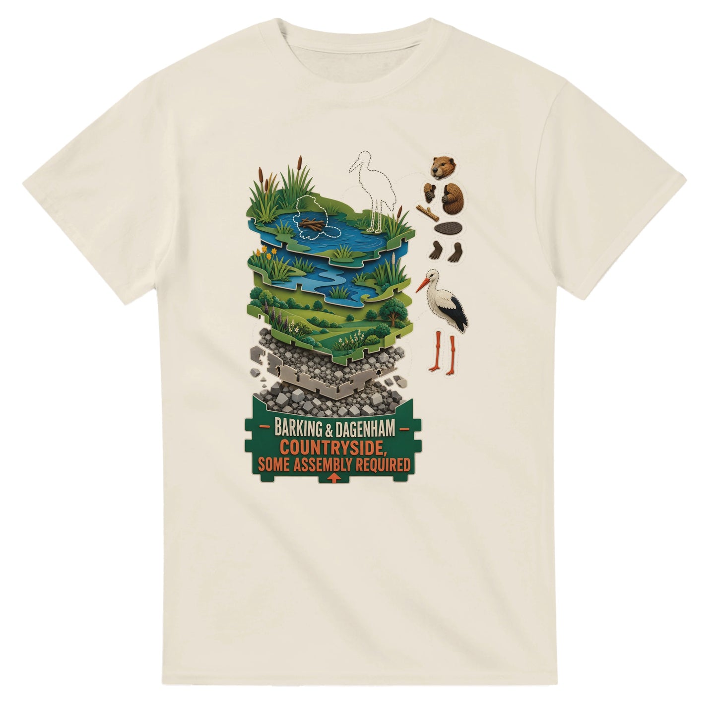 Barking & Dagenham Countryside T-shirt — product view 8