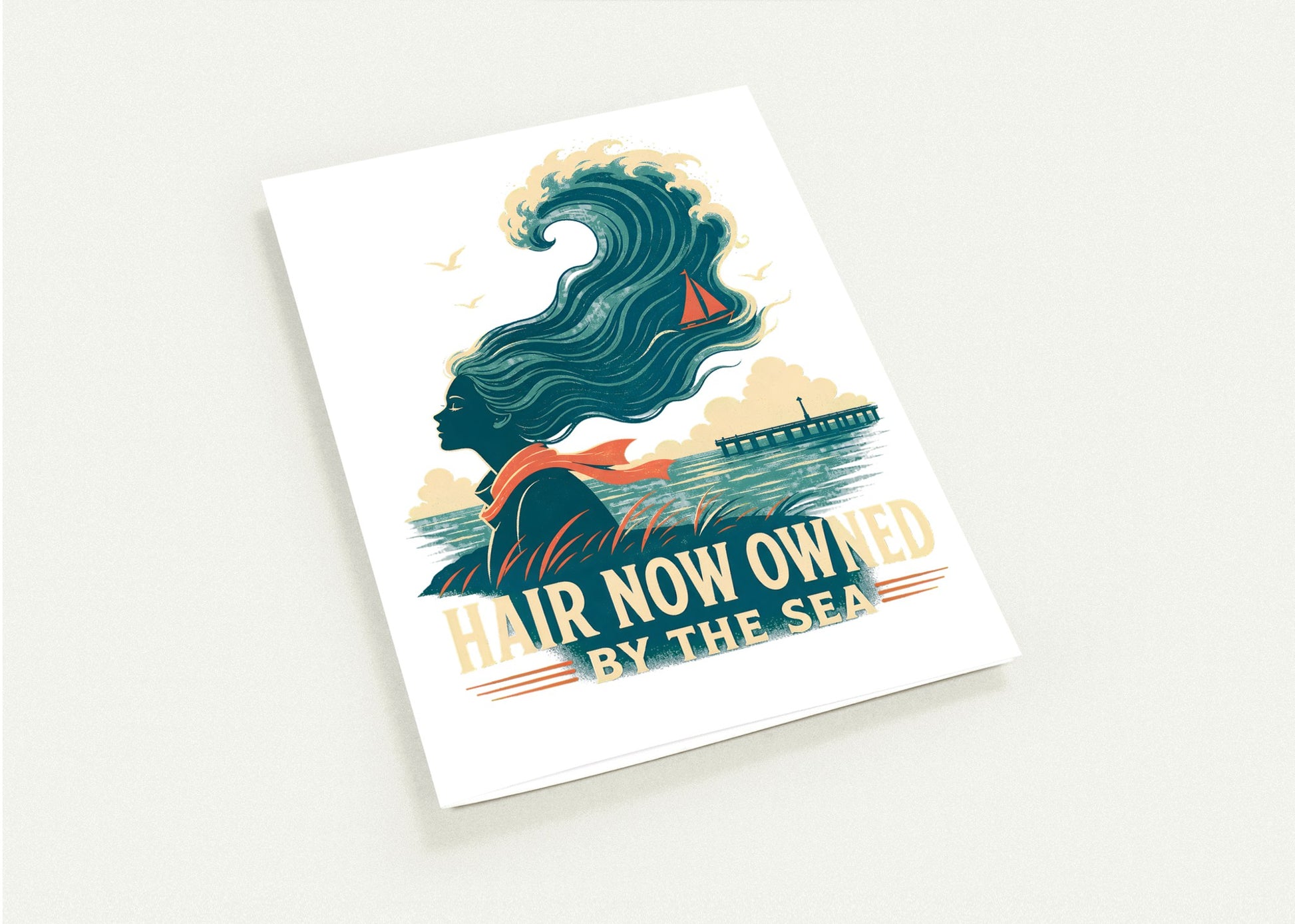 Hair Now Owned by the Sea Greeting Card Pack — product view 4
