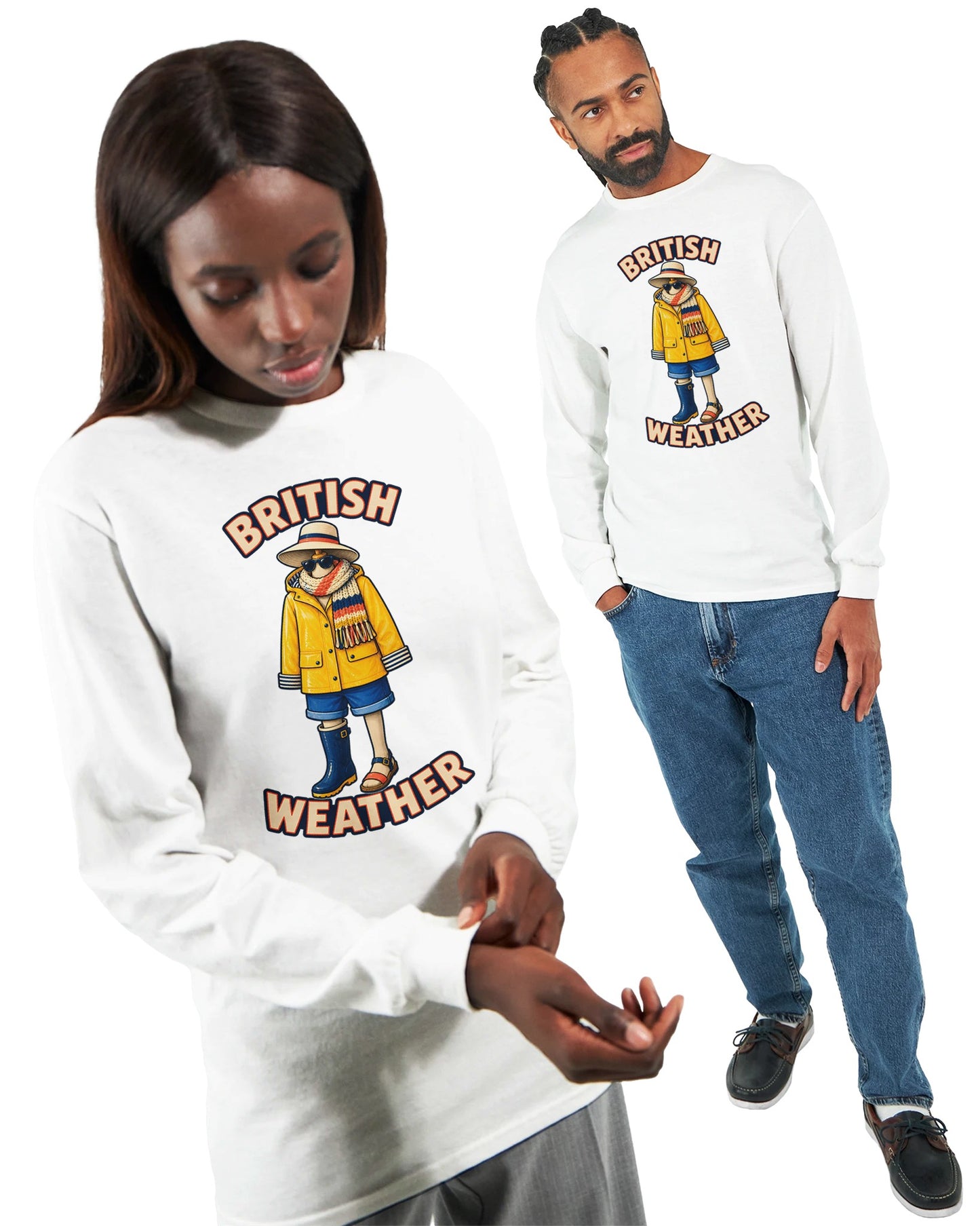 British Weather All-Weather Outfit Long-Sleeve T-shirt — product view 15