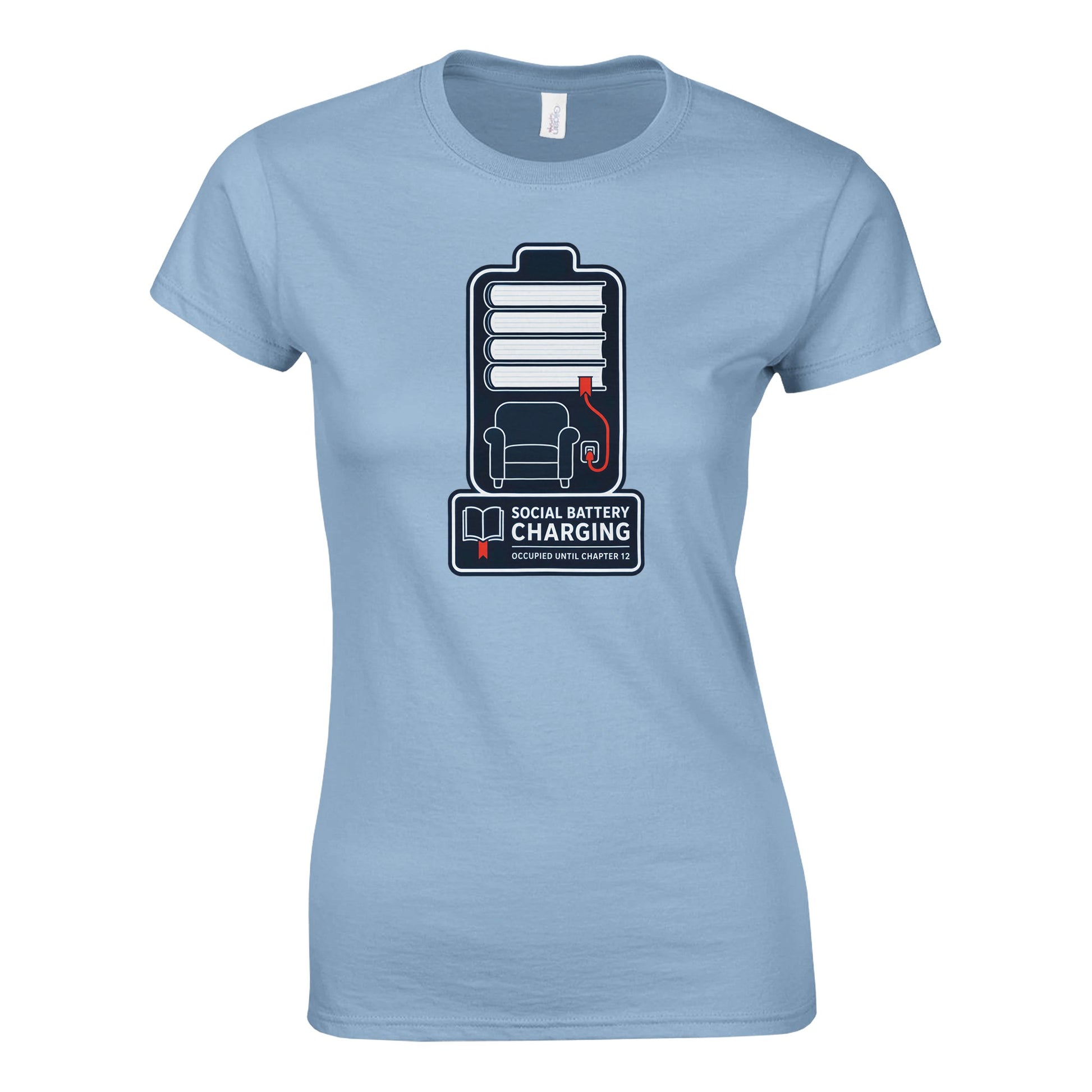 Social Battery Charging Women's T-shirt — product view 11