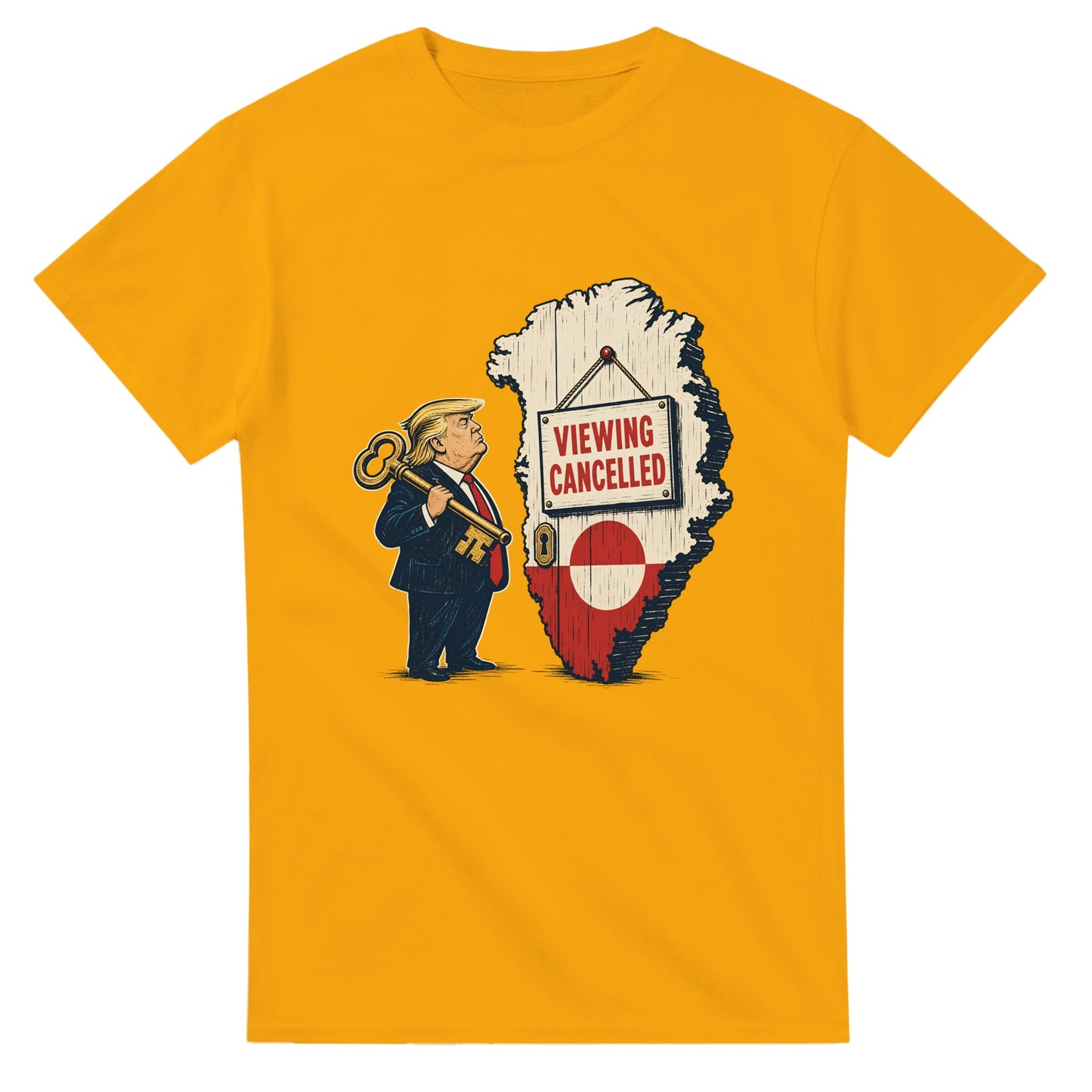 Viewing Cancelled — Greenland Political Satire T-shirt — product view 14