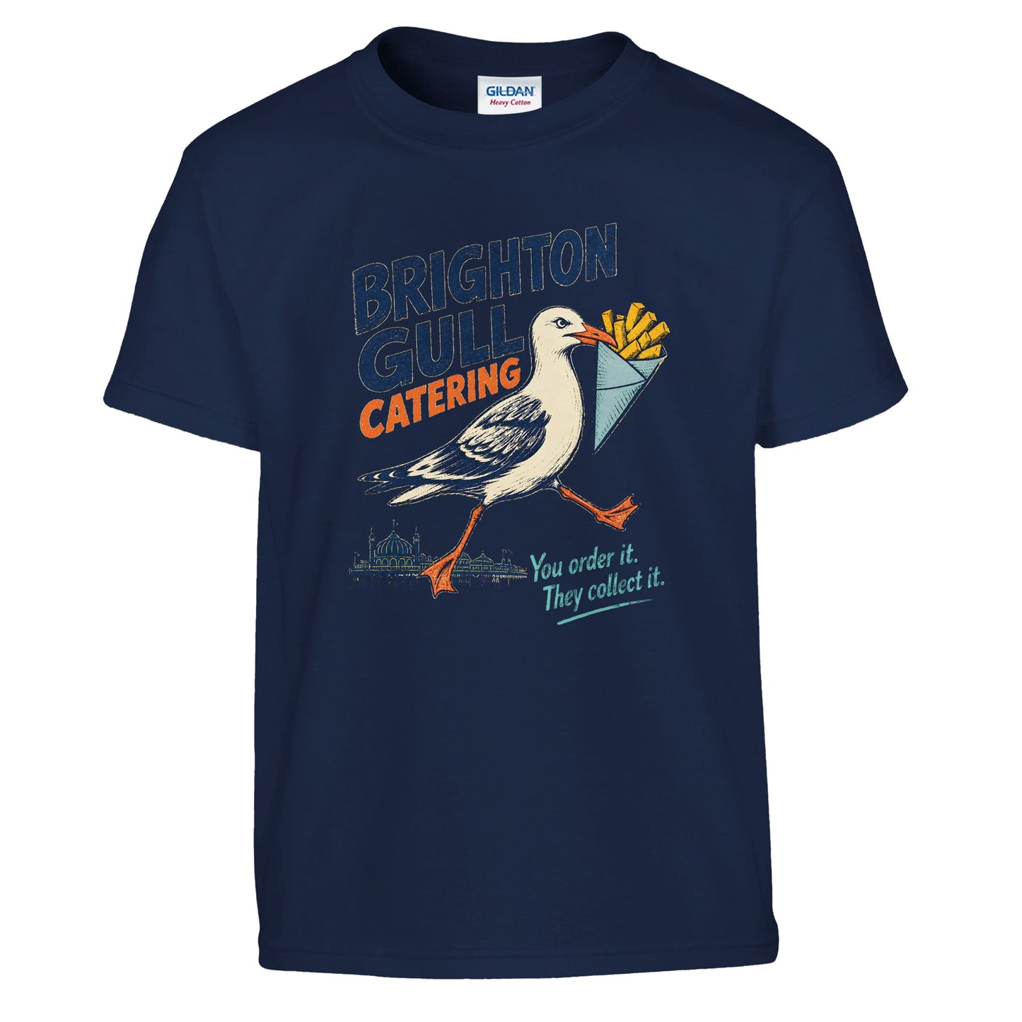 Brighton Gull Catering - You Order It, They Collect It Kids' T-shirt — product view 7