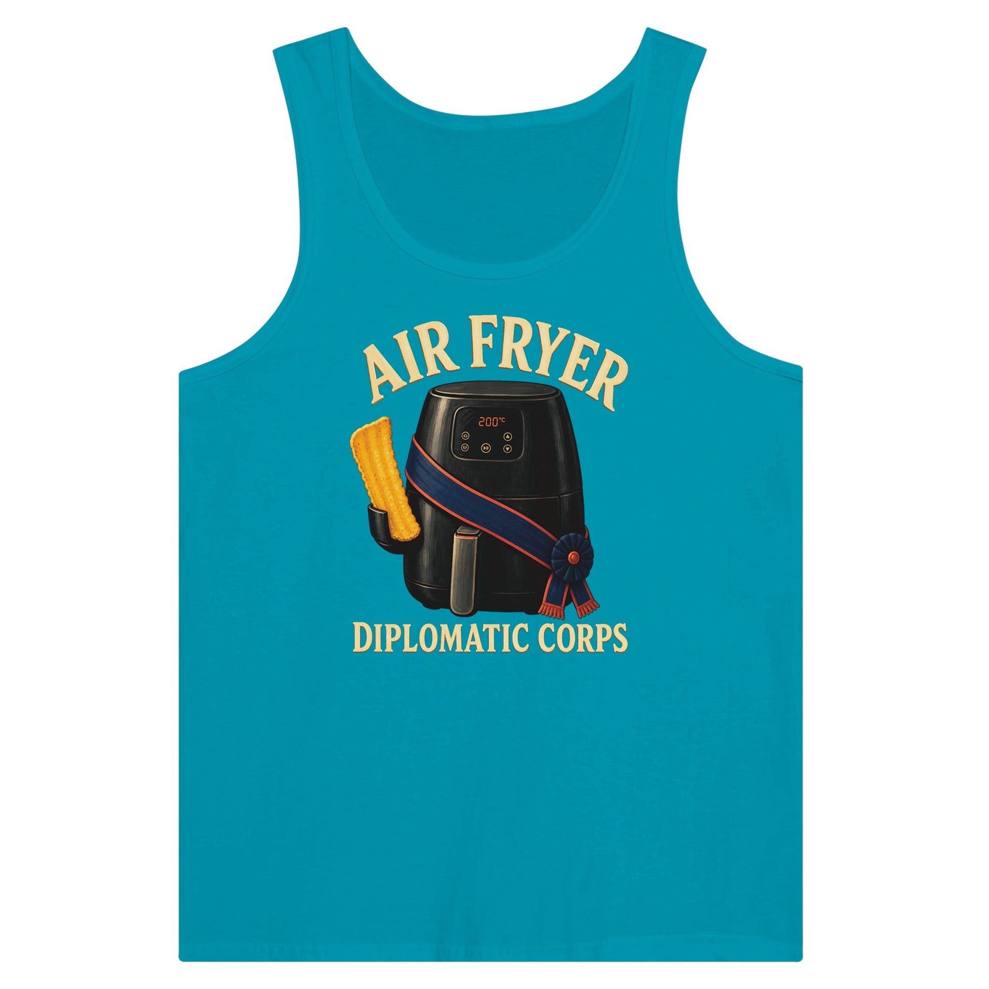 Air Fryer Diplomatic Corps Premium Unisex Tank Top — product view 2