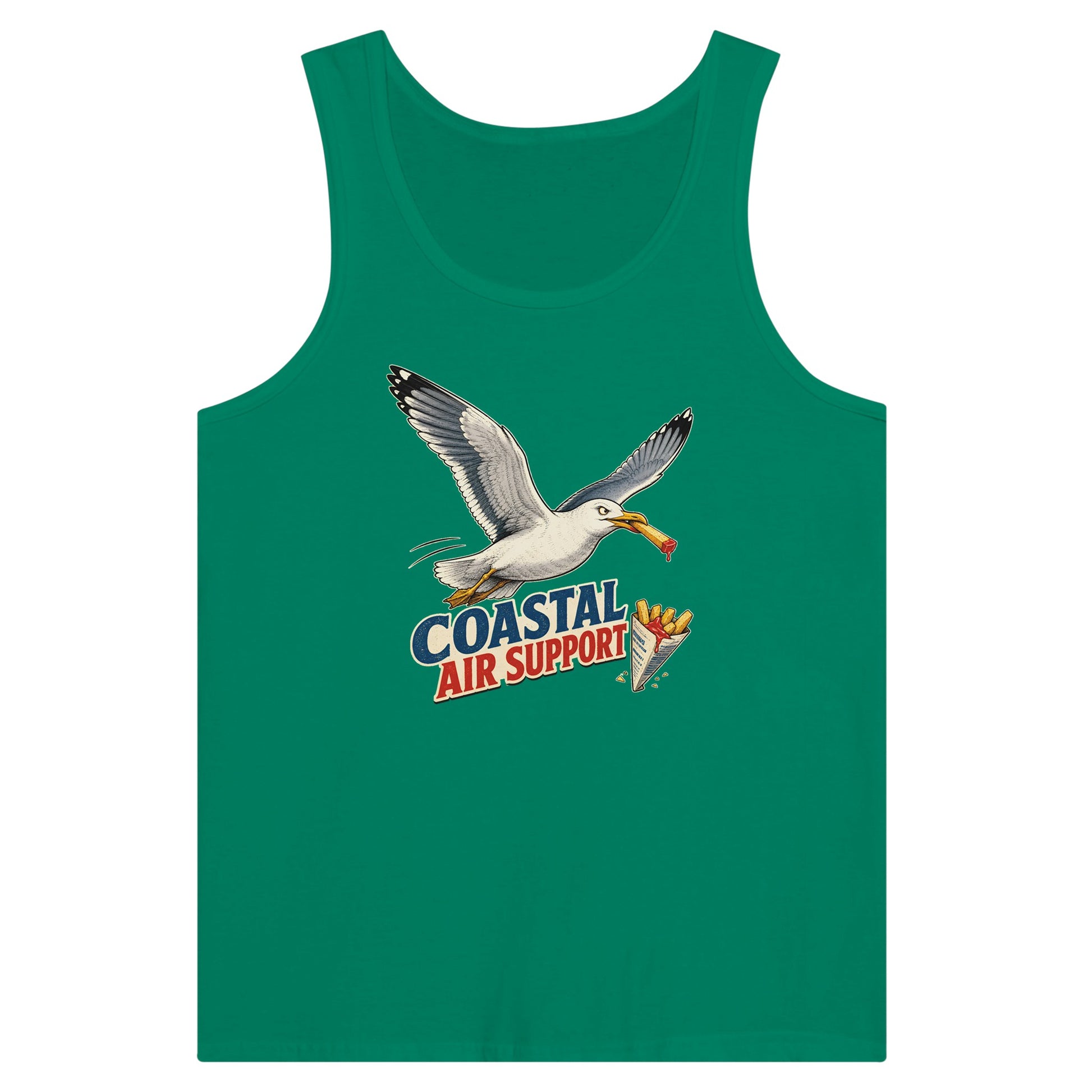 Coastal Air Support Seagull Graphic Premium Unisex Tank Top — product view 10