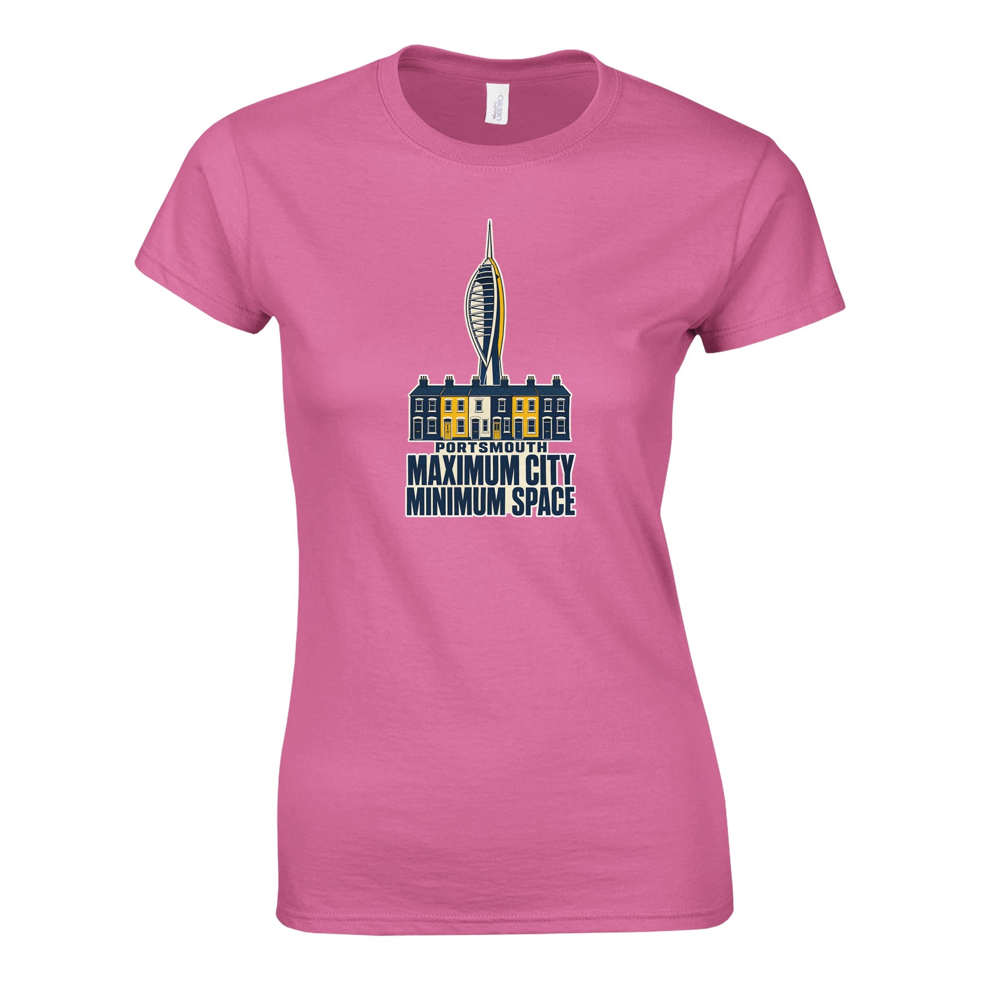 Portsmouth Maximum City Minimum Space Women's T-shirt — product view 7