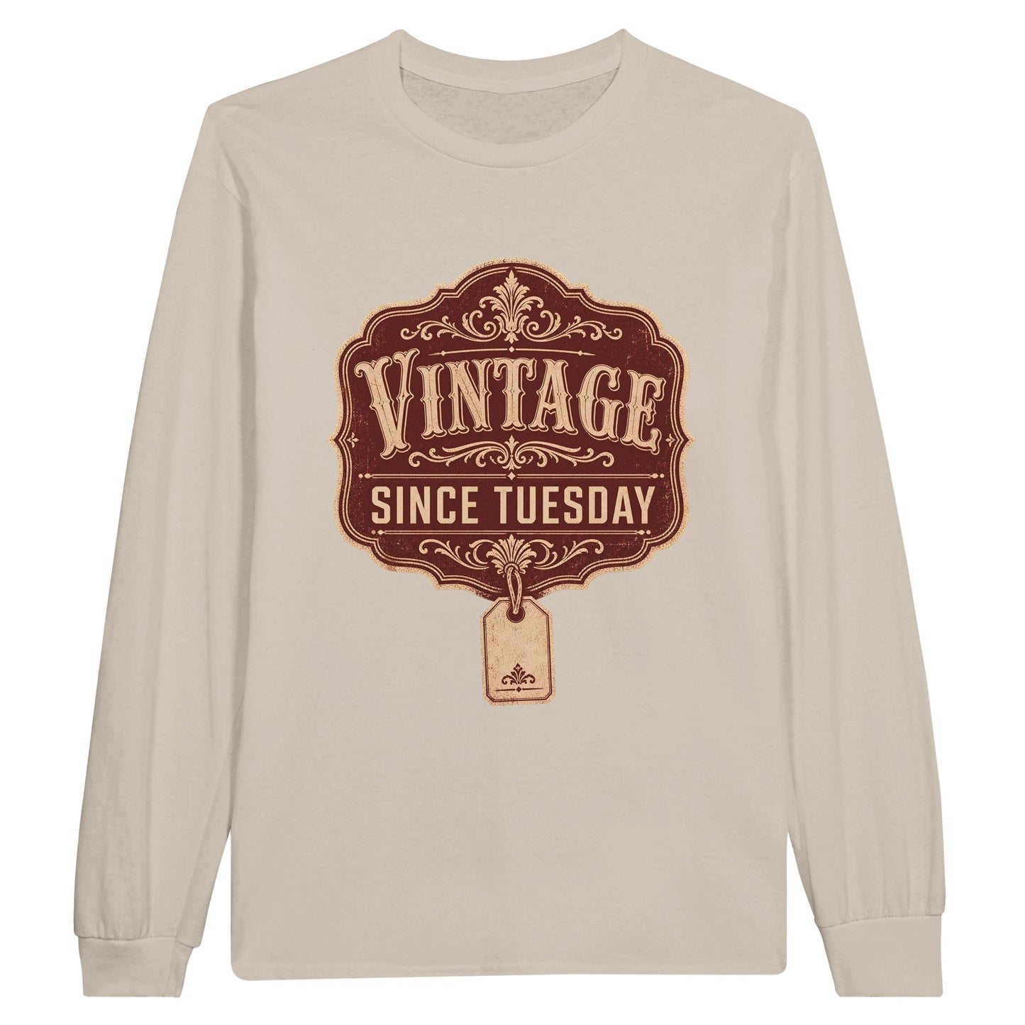 Vintage Since Tuesday T-shirt Long-Sleeve T-shirt — product view 3