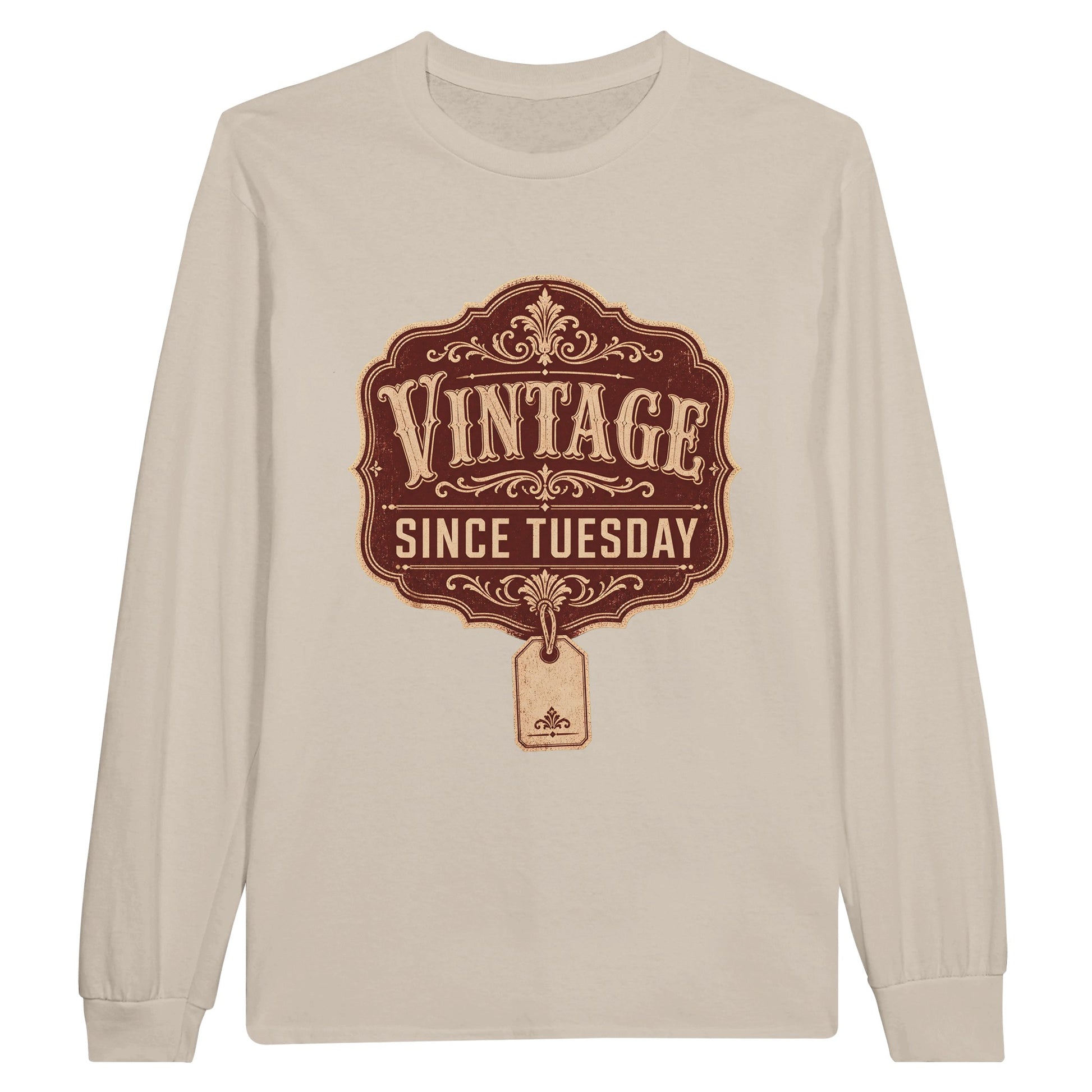 Vintage Since Tuesday T-shirt Long-Sleeve T-shirt — product view 3