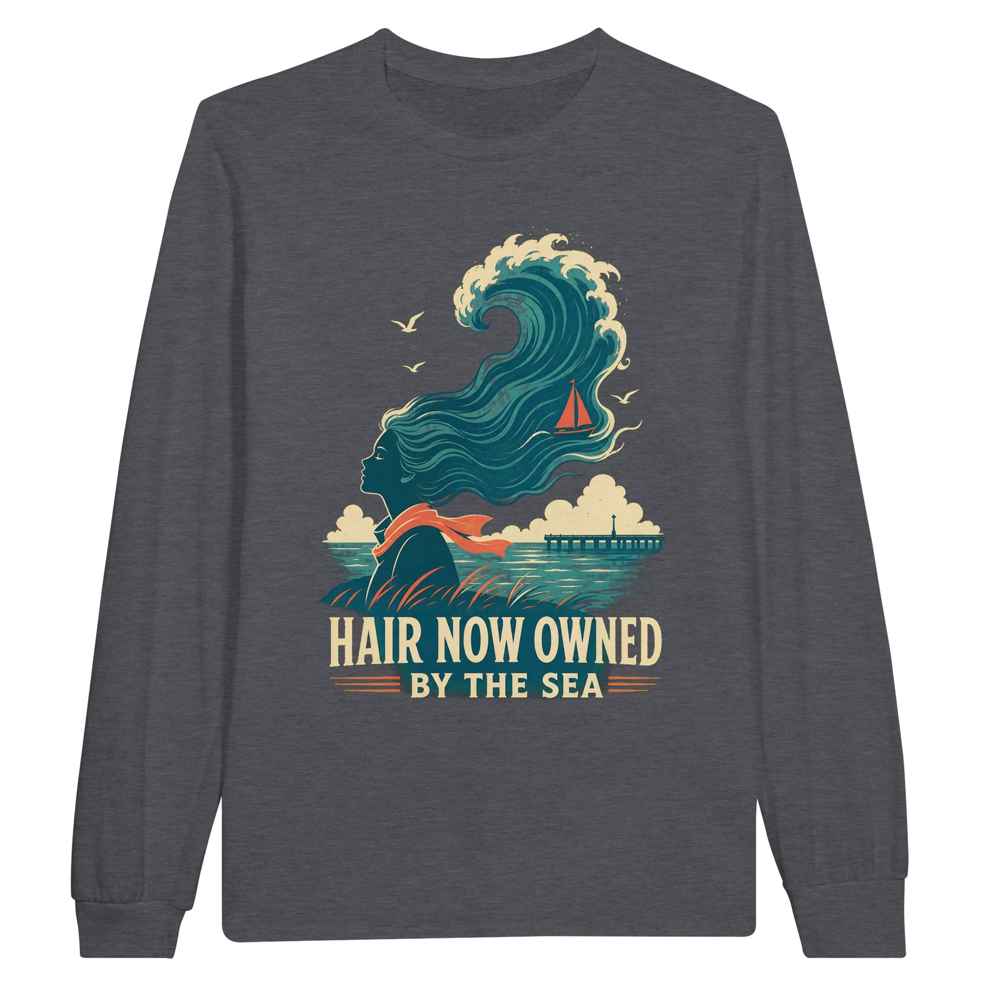 Hair Now Owned by the Sea Long-Sleeve T-shirt — product view 2