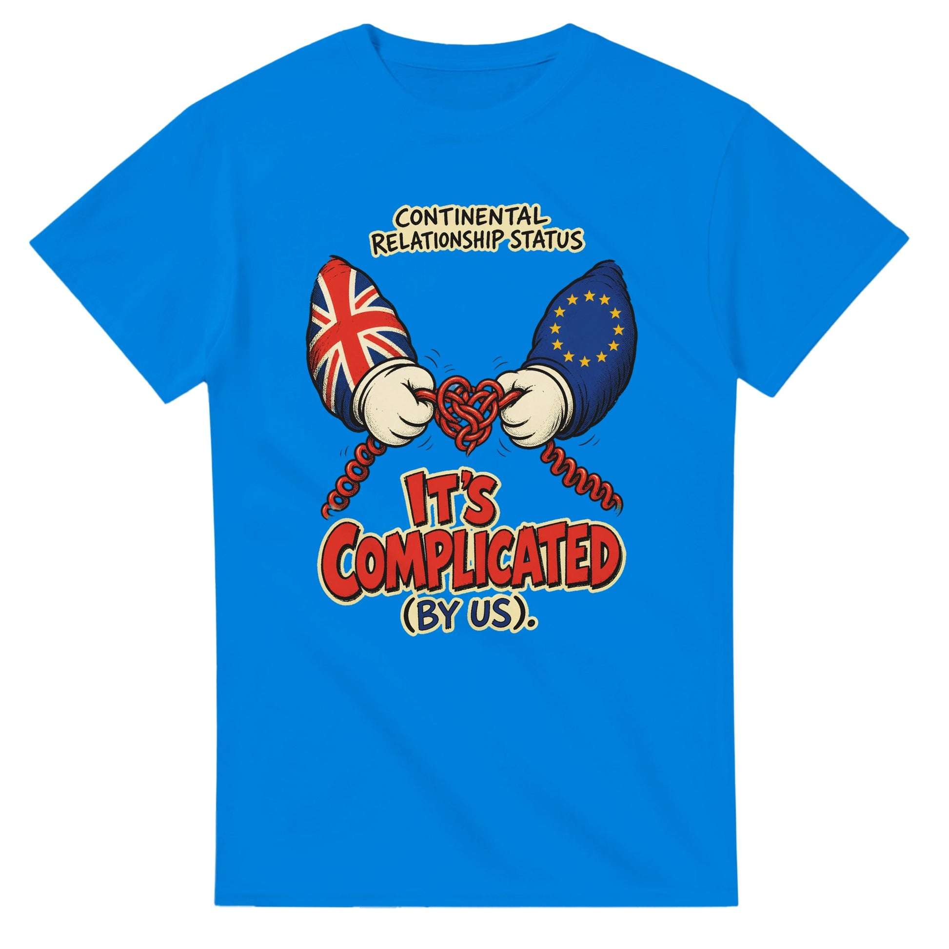 It's Complicated (By Us) UK–EU 1990s Cartoon T-shirt — product view 2