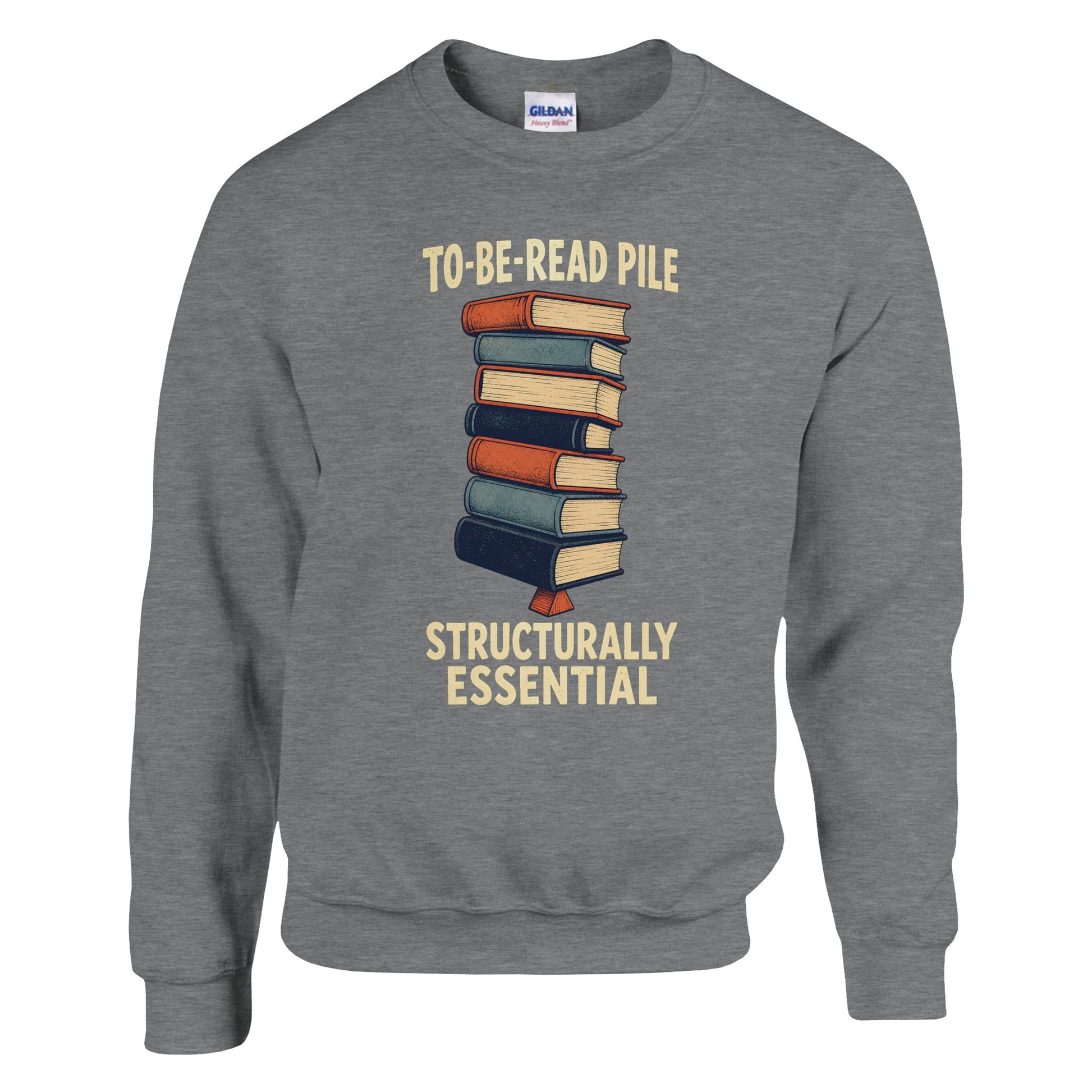 To-Be-Read Pile: Structurally Essential Book Graphic Sweatshirt — product view 5