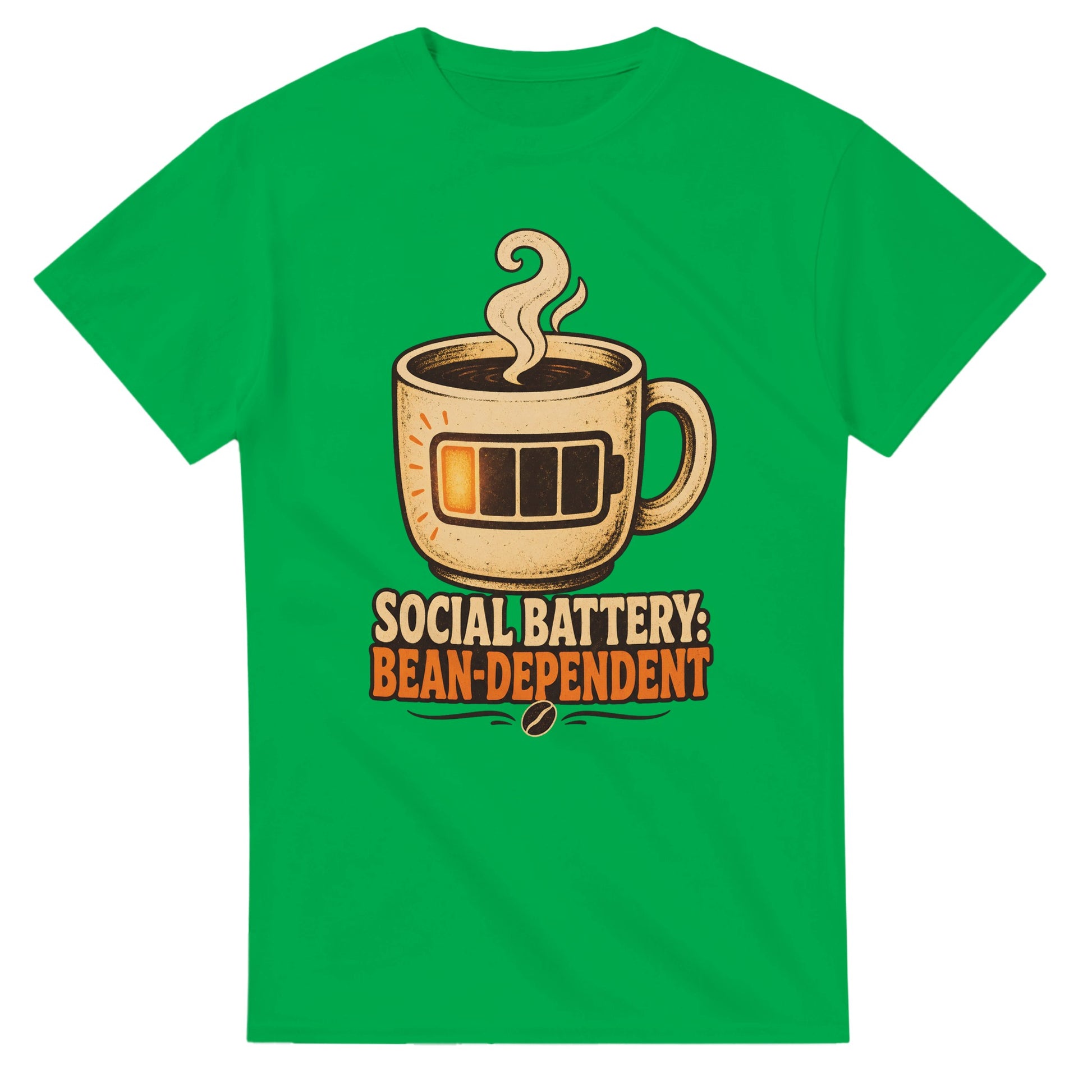 Social Battery: Bean-Dependent Graphic T-shirt — product view 11
