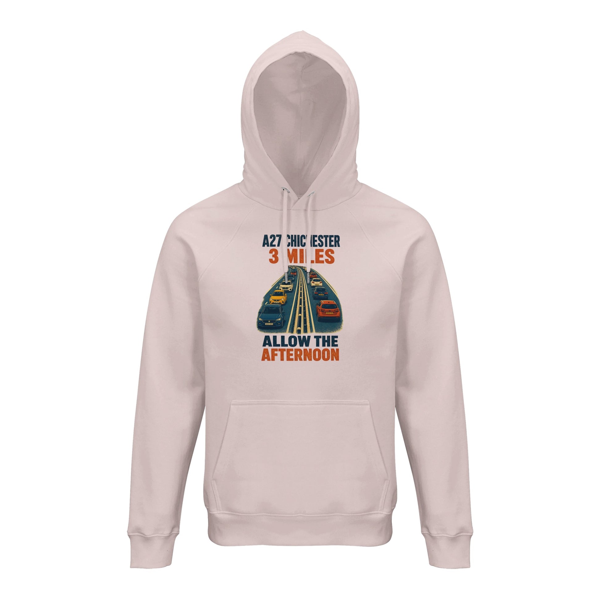A27 Chichester – 3 Miles, Allow the Afternoon Hoodie — product view 8