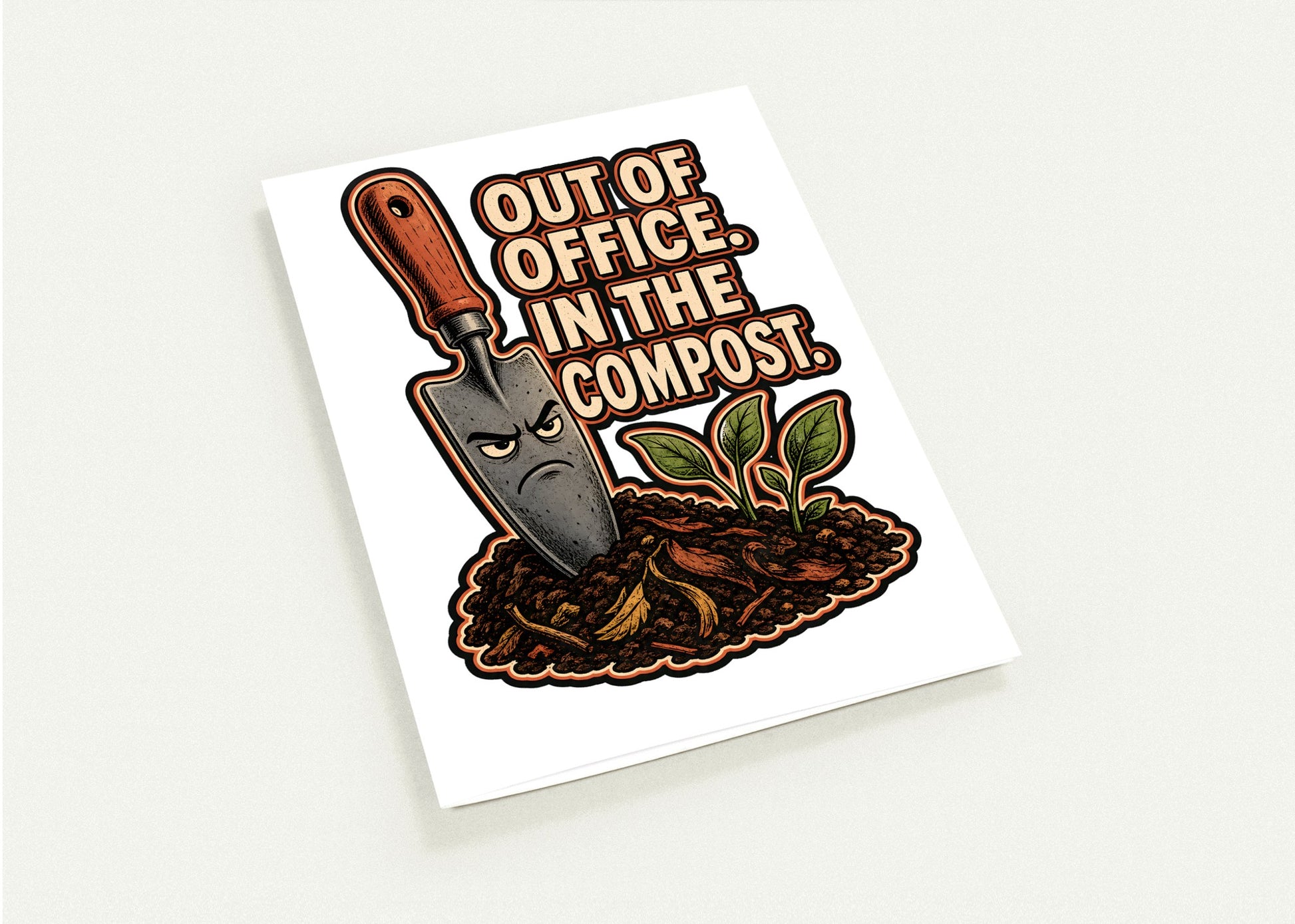 Out of Office, In the Compost Greeting Card Pack — product view 4
