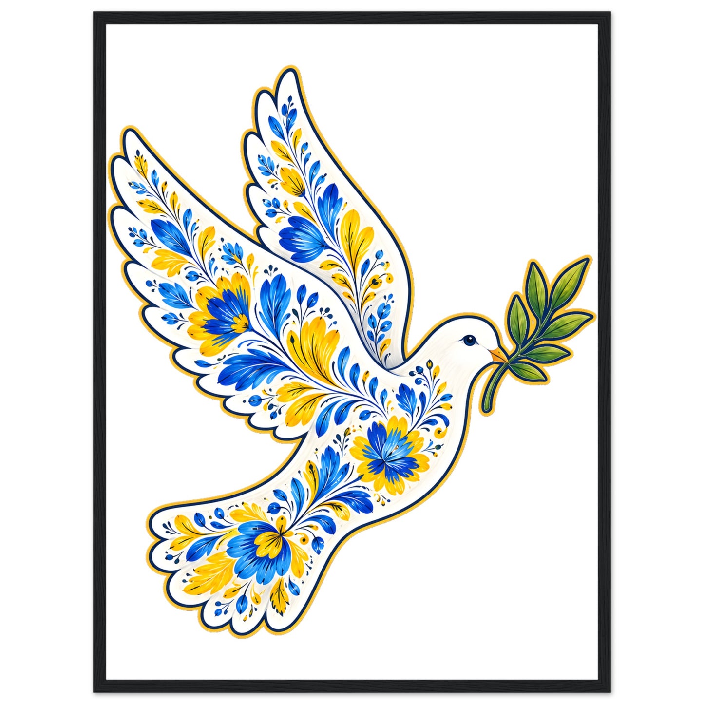 Ukraine Peace Dove Framed Wall Art — product view 4
