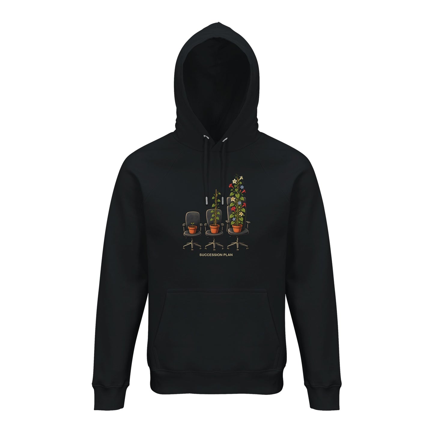 Succession Plan Office Chair Garden Graphic Hoodie — product view 6