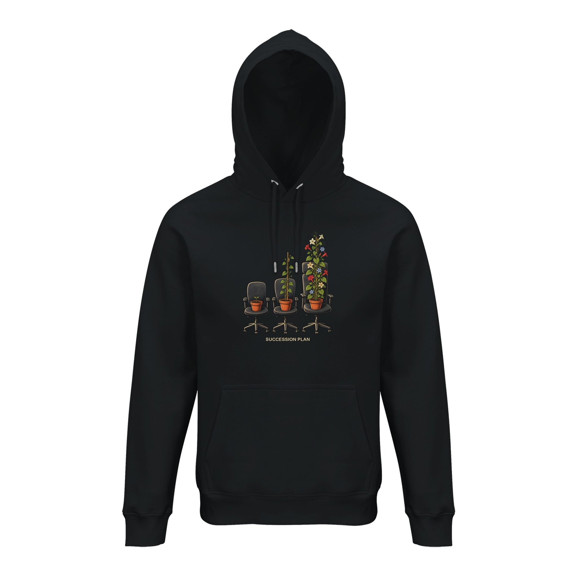 Succession Plan Office Chair Garden Graphic Hoodie — product view 6