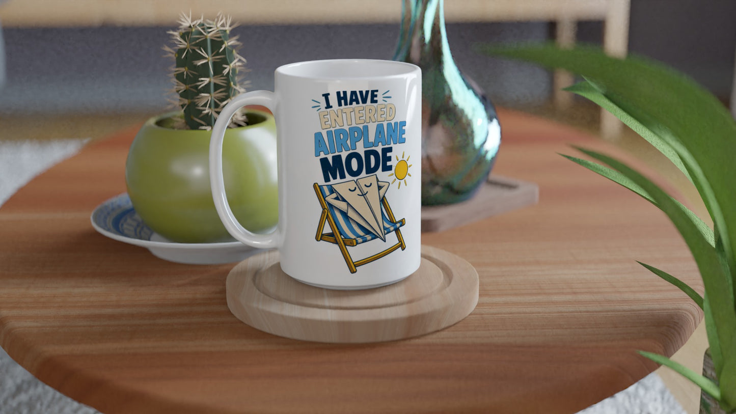 I Have Entered Airplane Mode Graphic Large Mug — product view 4
