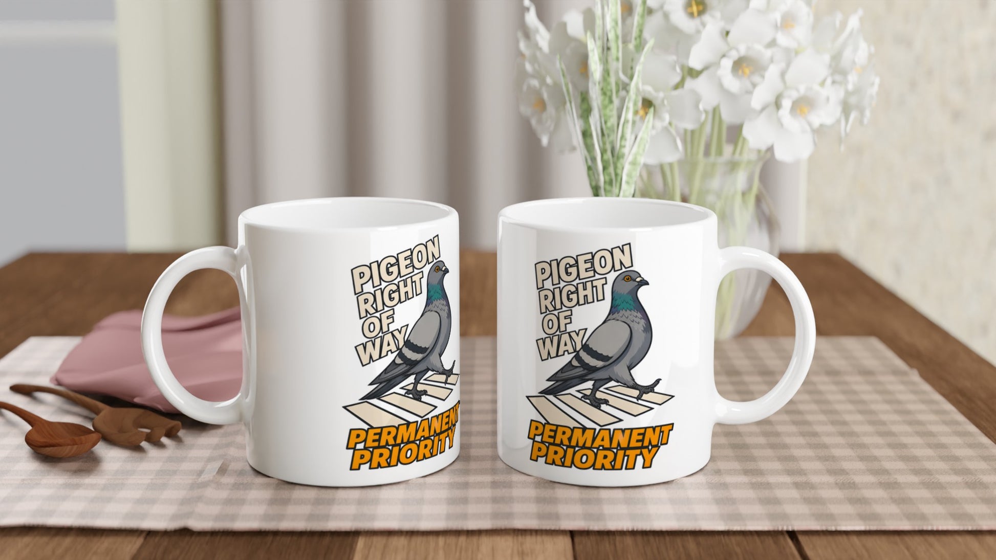 Pigeon Right of Way Mug — product view 4