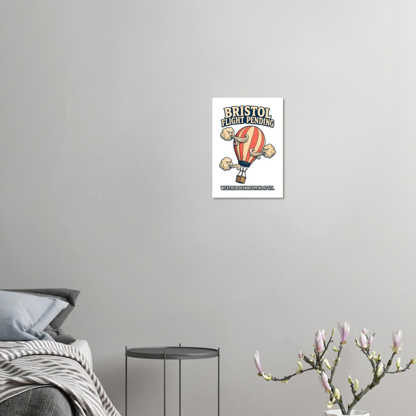 Bristol Flight Pending – Weather Desk Poster — product view 7