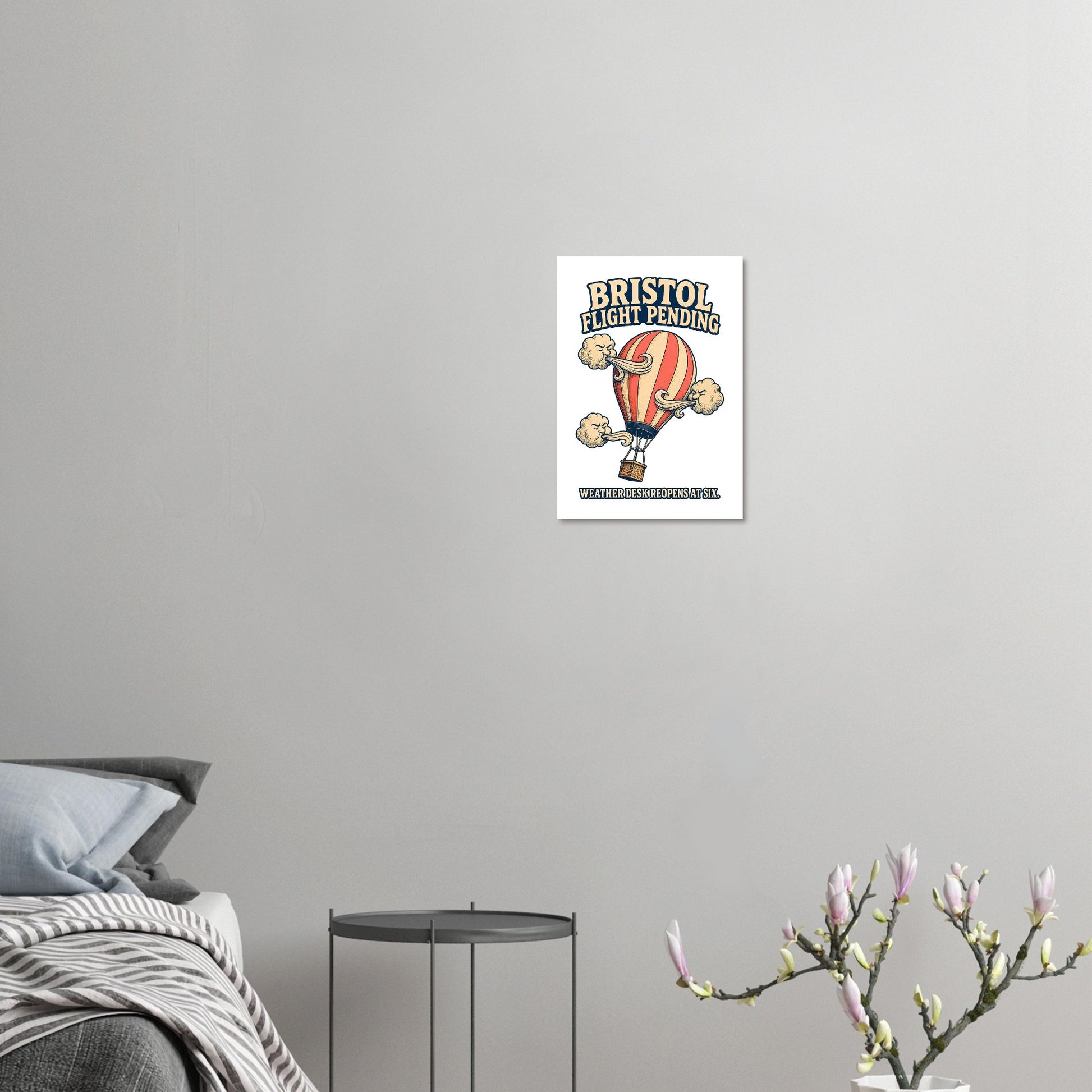 Bristol Flight Pending – Weather Desk Poster — product view 7