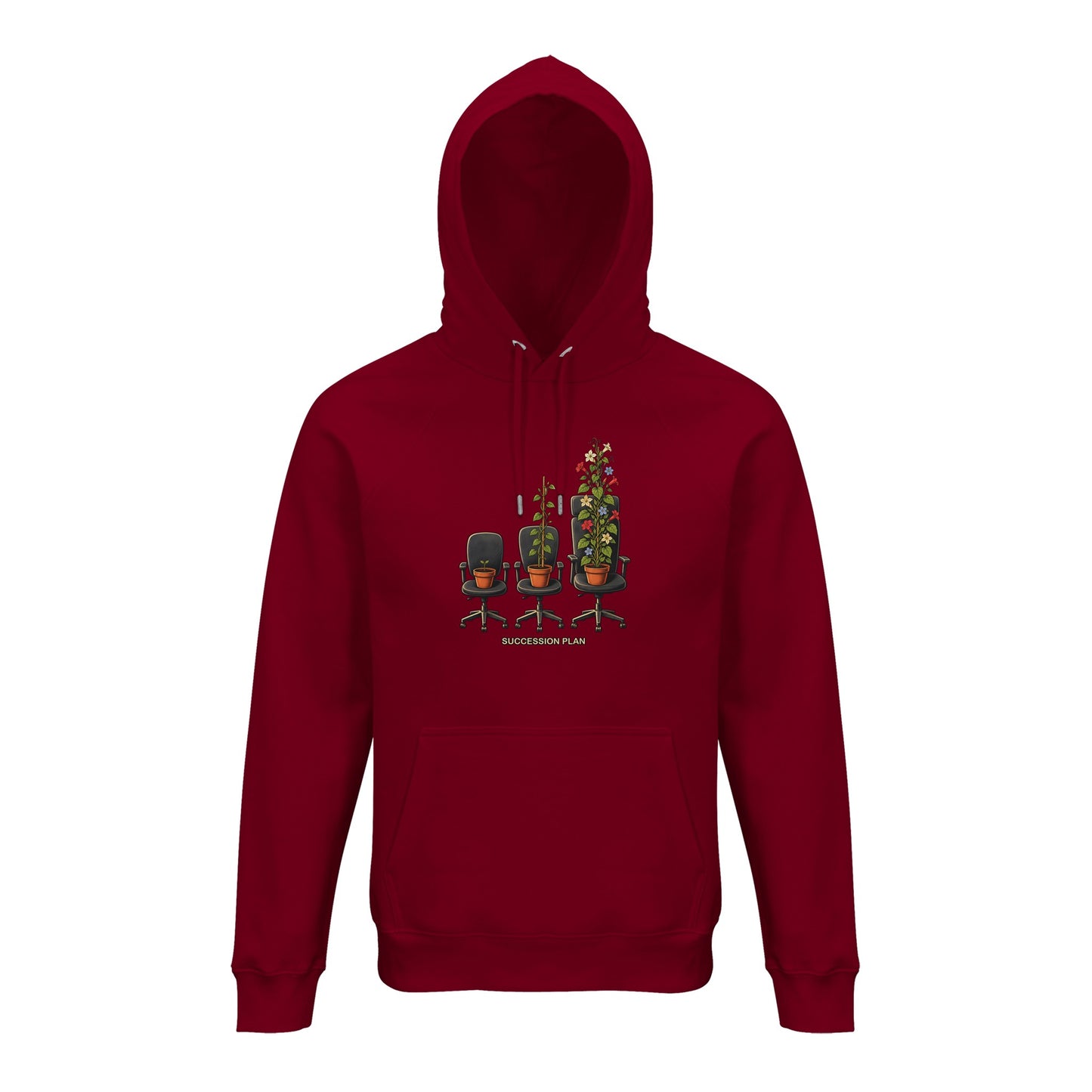 Succession Plan Office Chair Garden Graphic Hoodie — product view 12