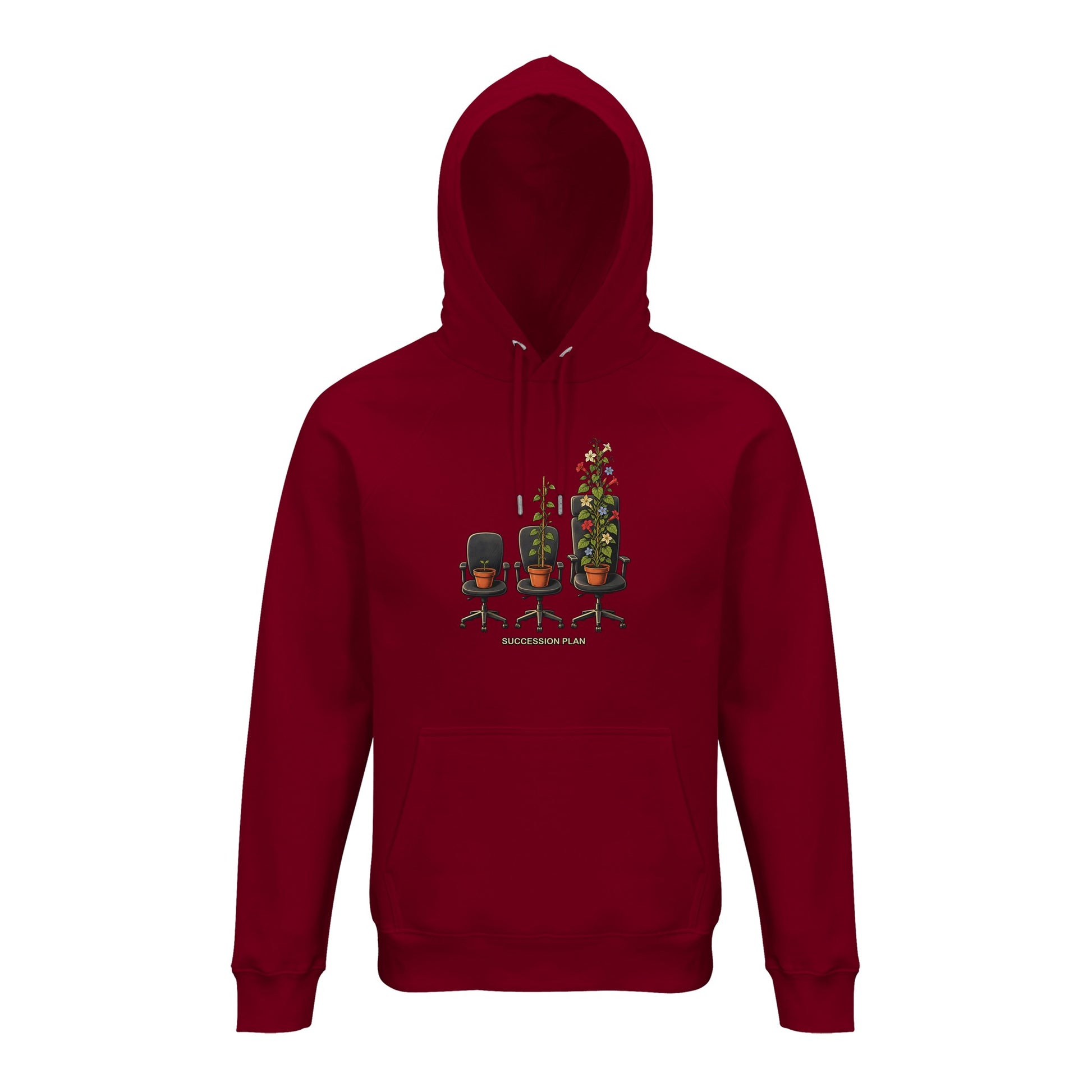 Succession Plan Office Chair Garden Graphic Hoodie — product view 12