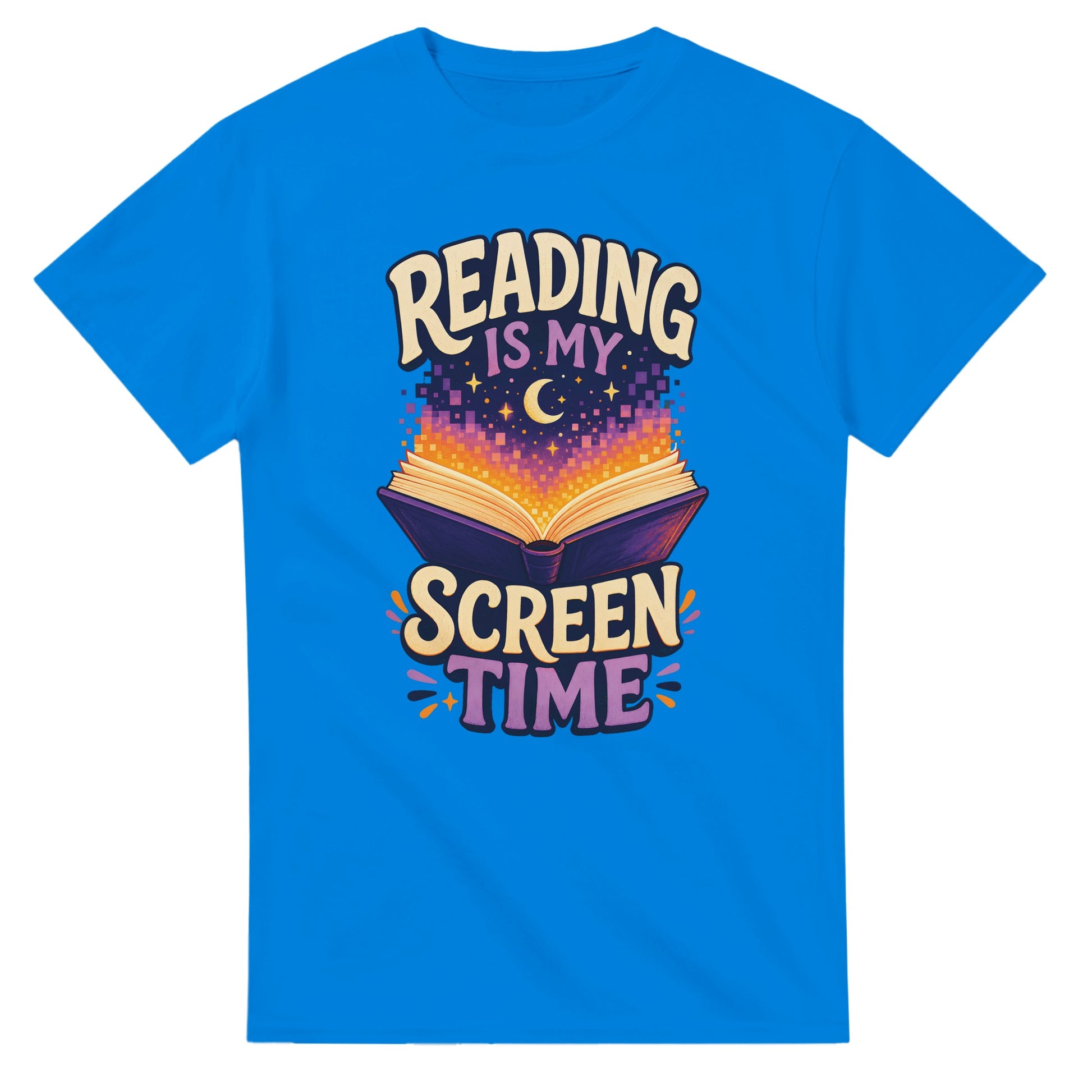 Reading Is My Screen Time Book Graphic T-shirt — product view 2