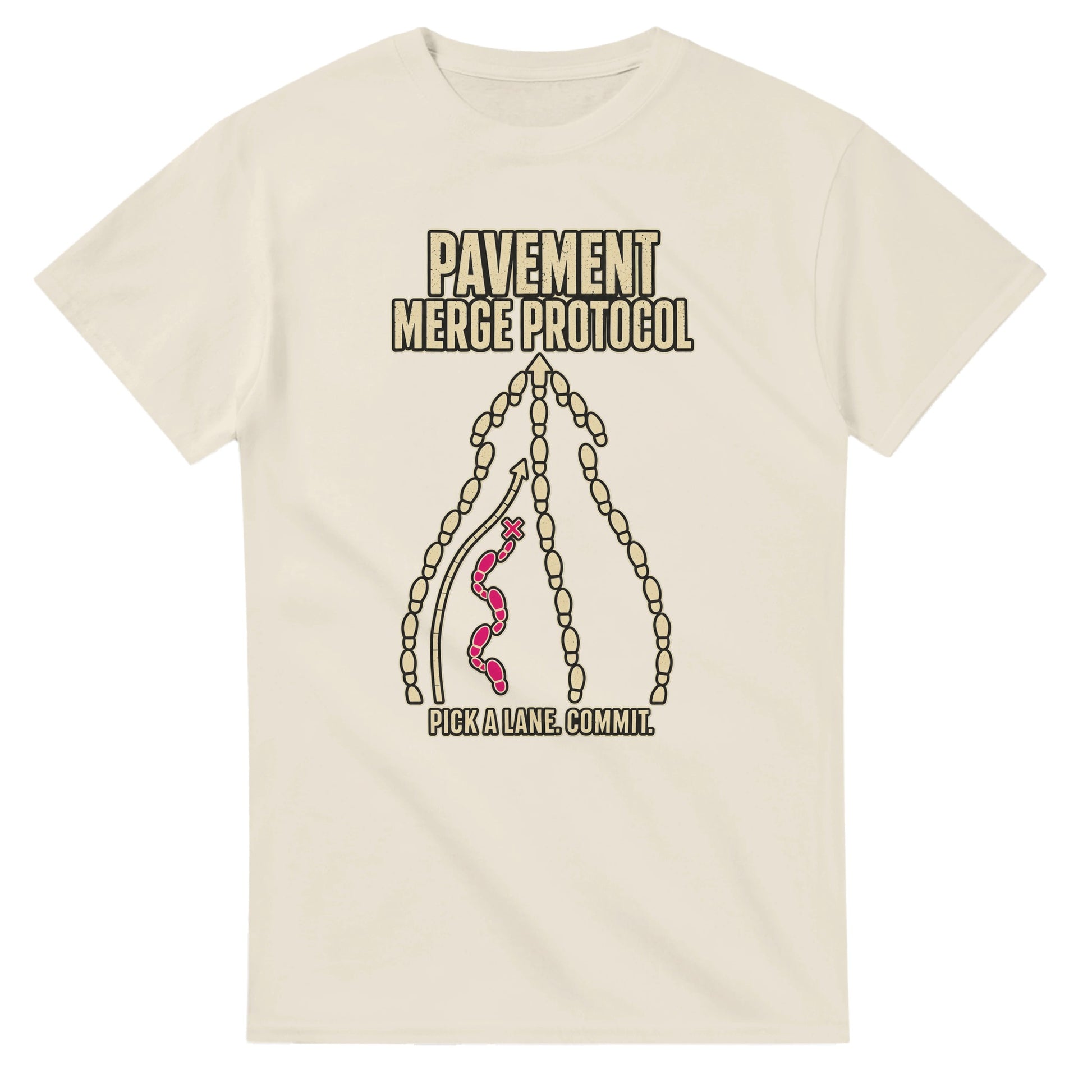 Pavement Merge Protocol — Pick a Lane T-shirt — product view 8