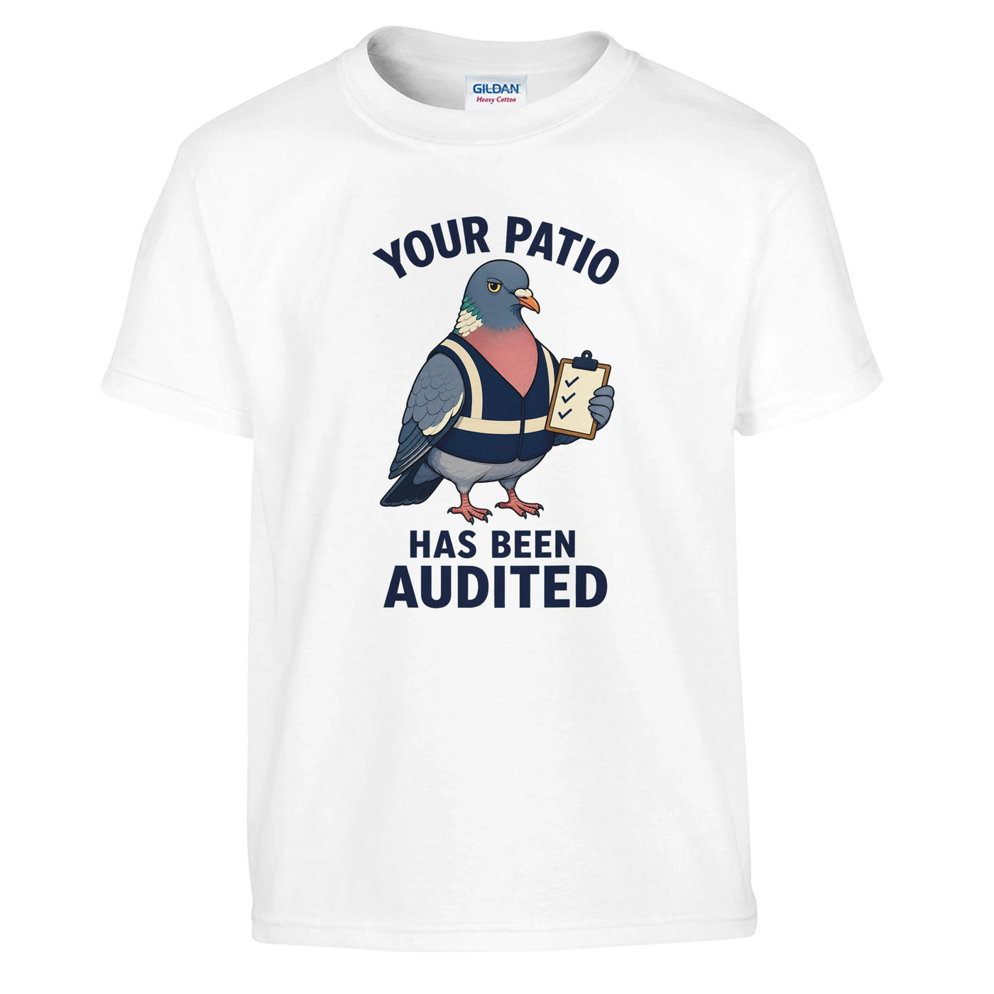 Your Patio Has Been Audited Pigeon Graphic Kids' T-shirt