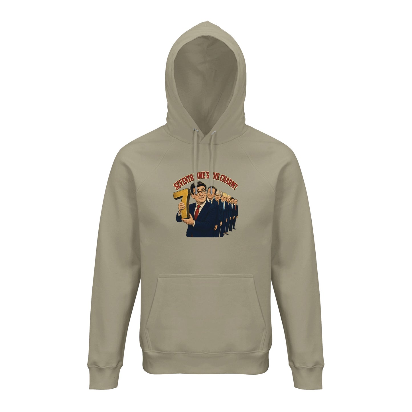 Seventh Time’s the Charm? UK Prime Minister Caricature Hoodie — product view 3