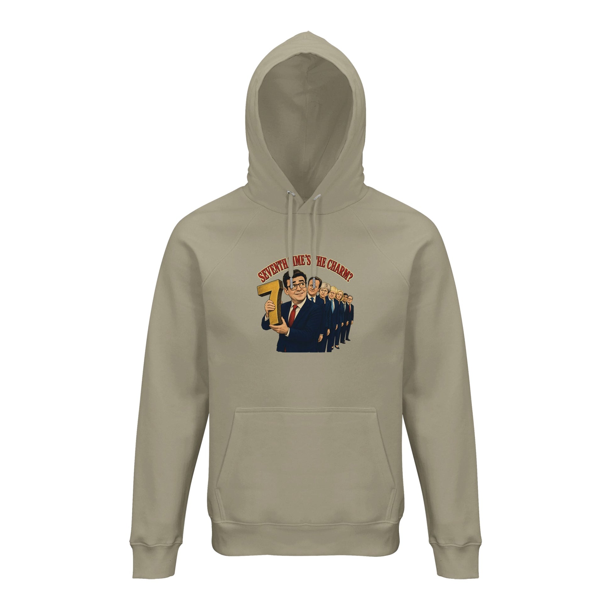 Seventh Time’s the Charm? UK Prime Minister Caricature Hoodie — product view 3