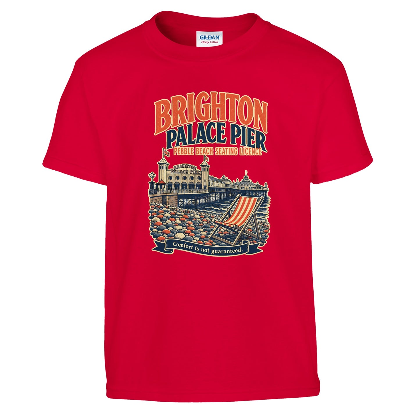 Brighton Pebble Beach Seating Licence Kids' T-shirt — product view 5