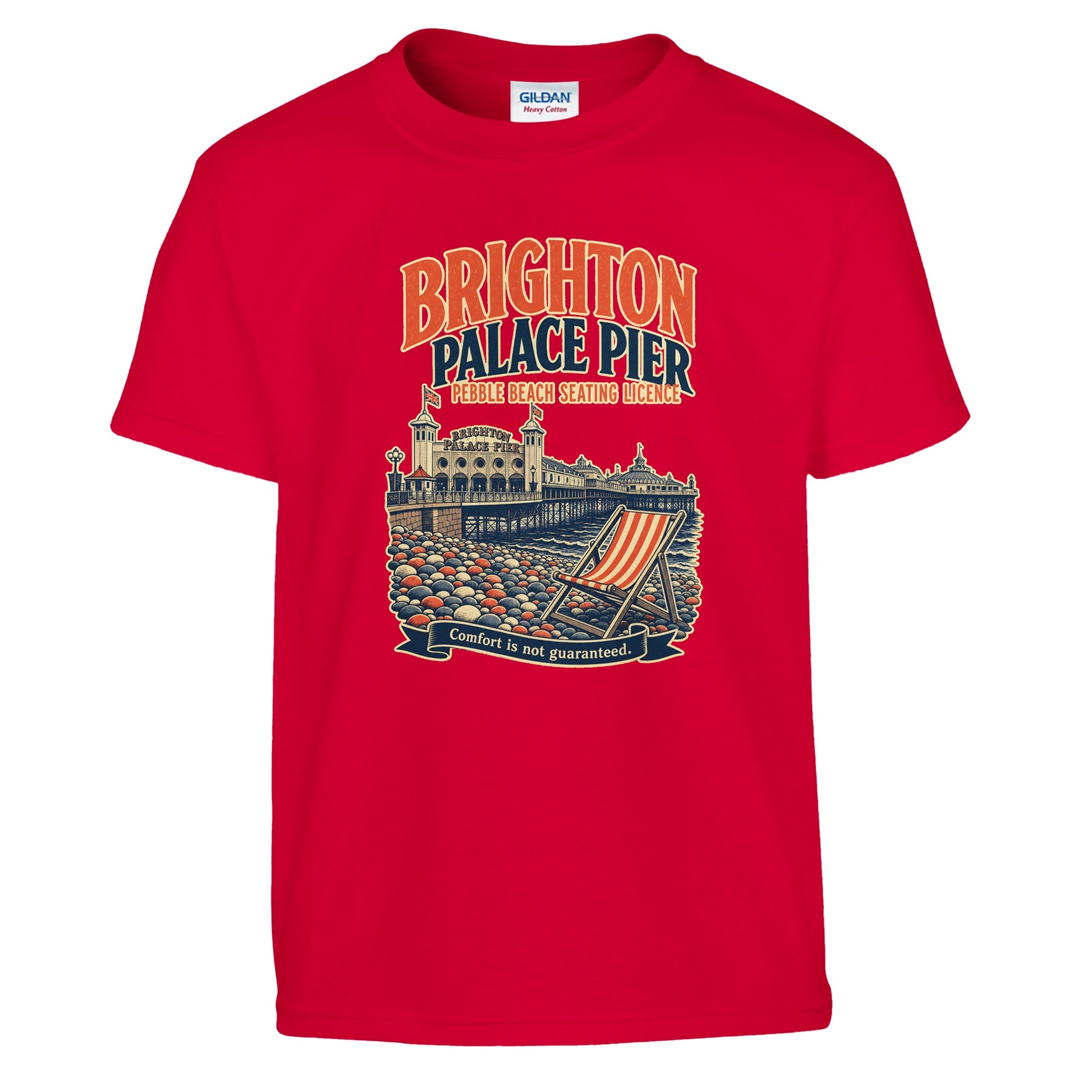Brighton Pebble Beach Seating Licence Kids' T-shirt — product view 5