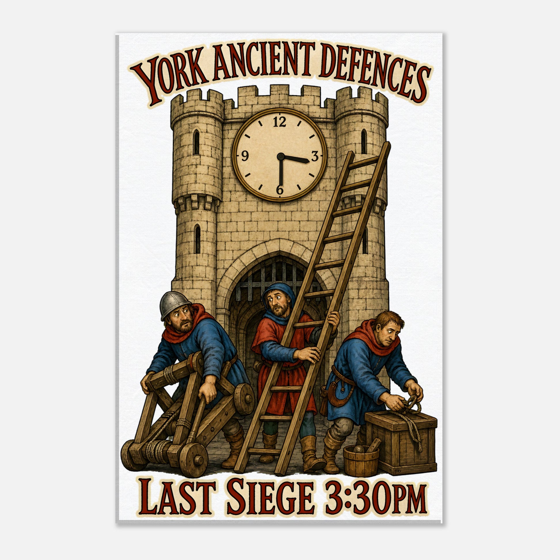 York Ancient Defences – Last Siege 3:30pm Canvas — product view 3