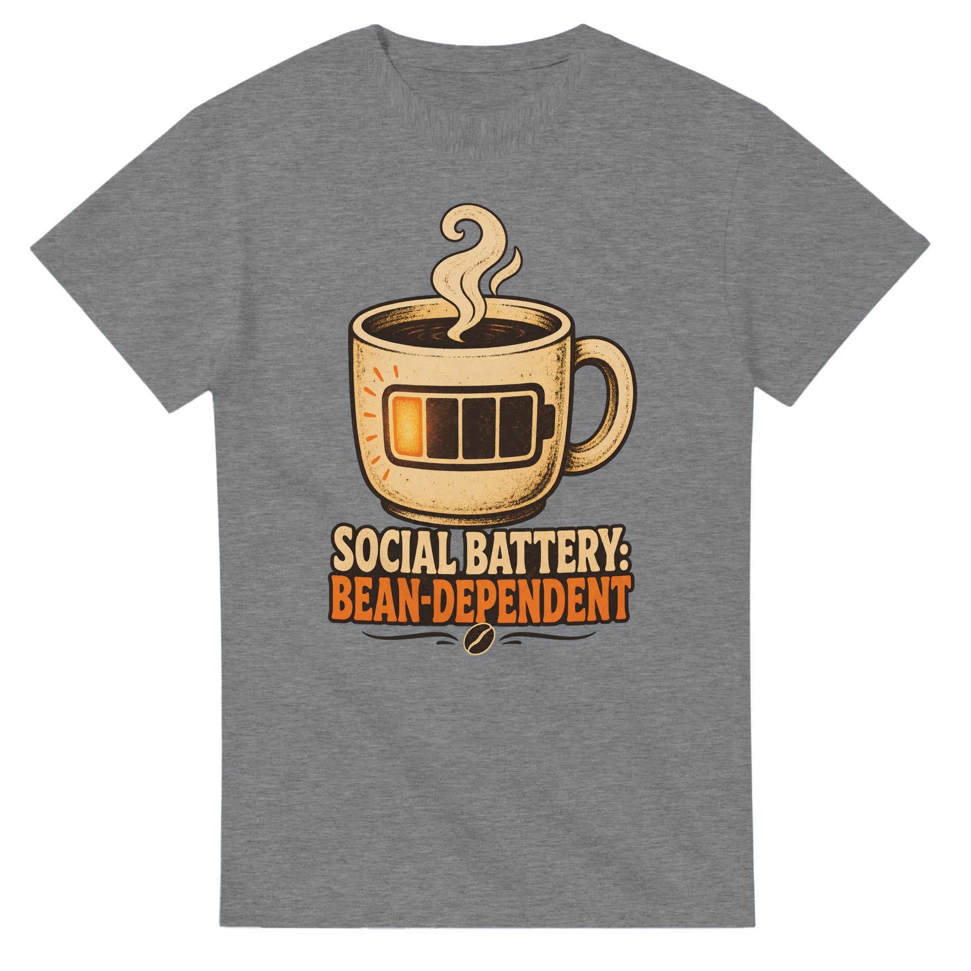 Social Battery: Bean-Dependent Graphic T-shirt — product view 12
