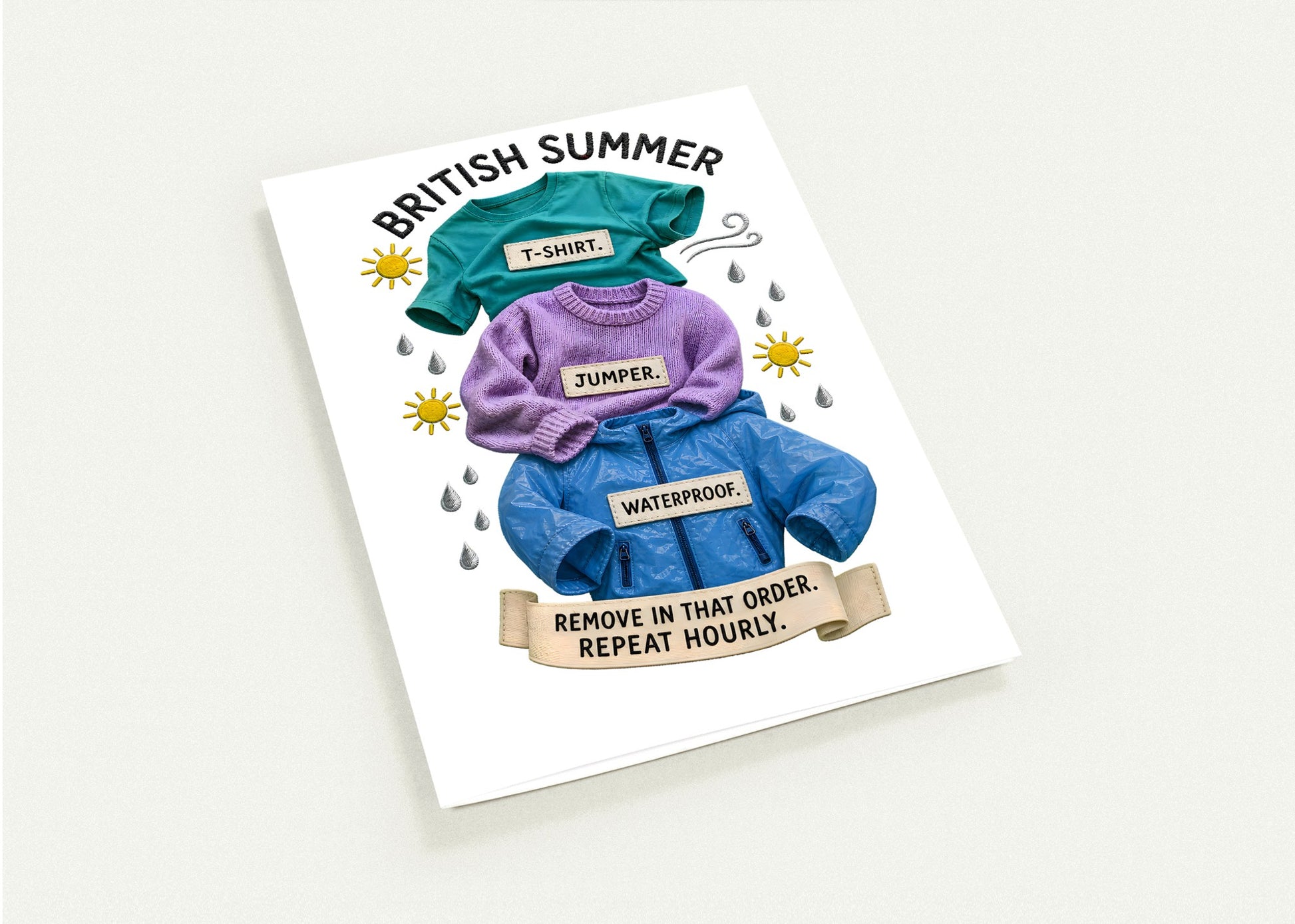 British Summer: Repeat Layers Hourly Greeting Card Pack — product view 4