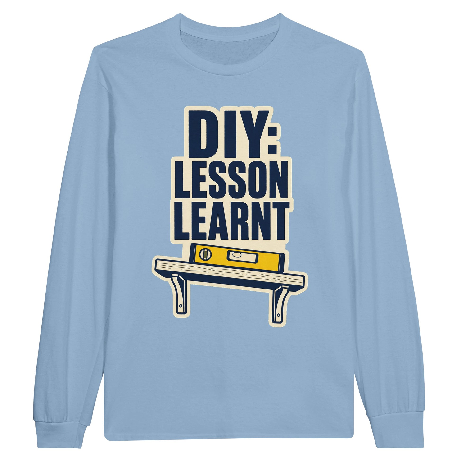 DIY: Lesson Learnt Wonky Shelf Graphic Long-Sleeve T-shirt — product view 8