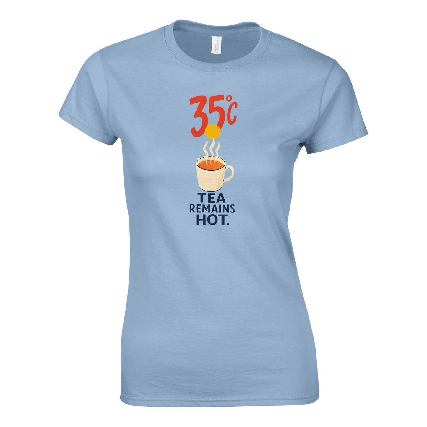 35°C — Tea Remains Hot Women's T-shirt — product view 3