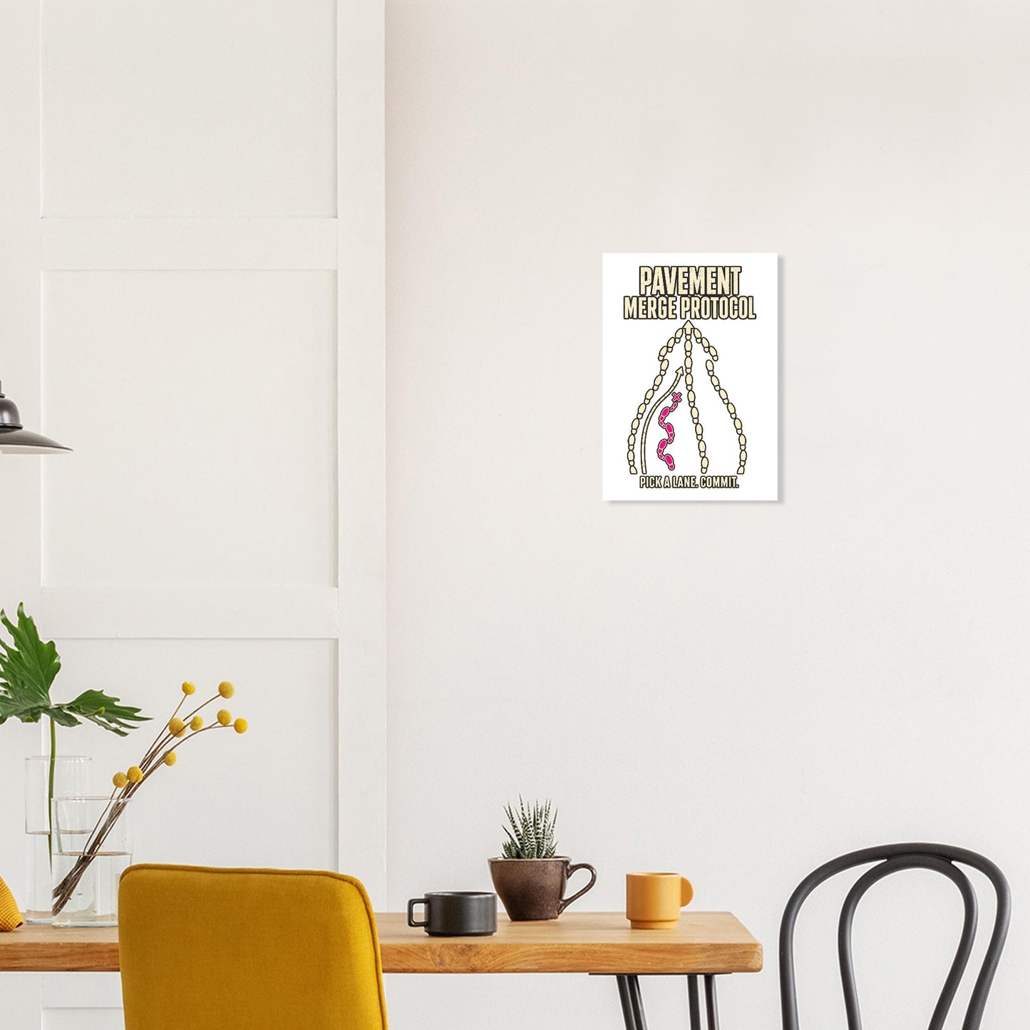 Pavement Merge Protocol — Pick a Lane Poster — product view 10