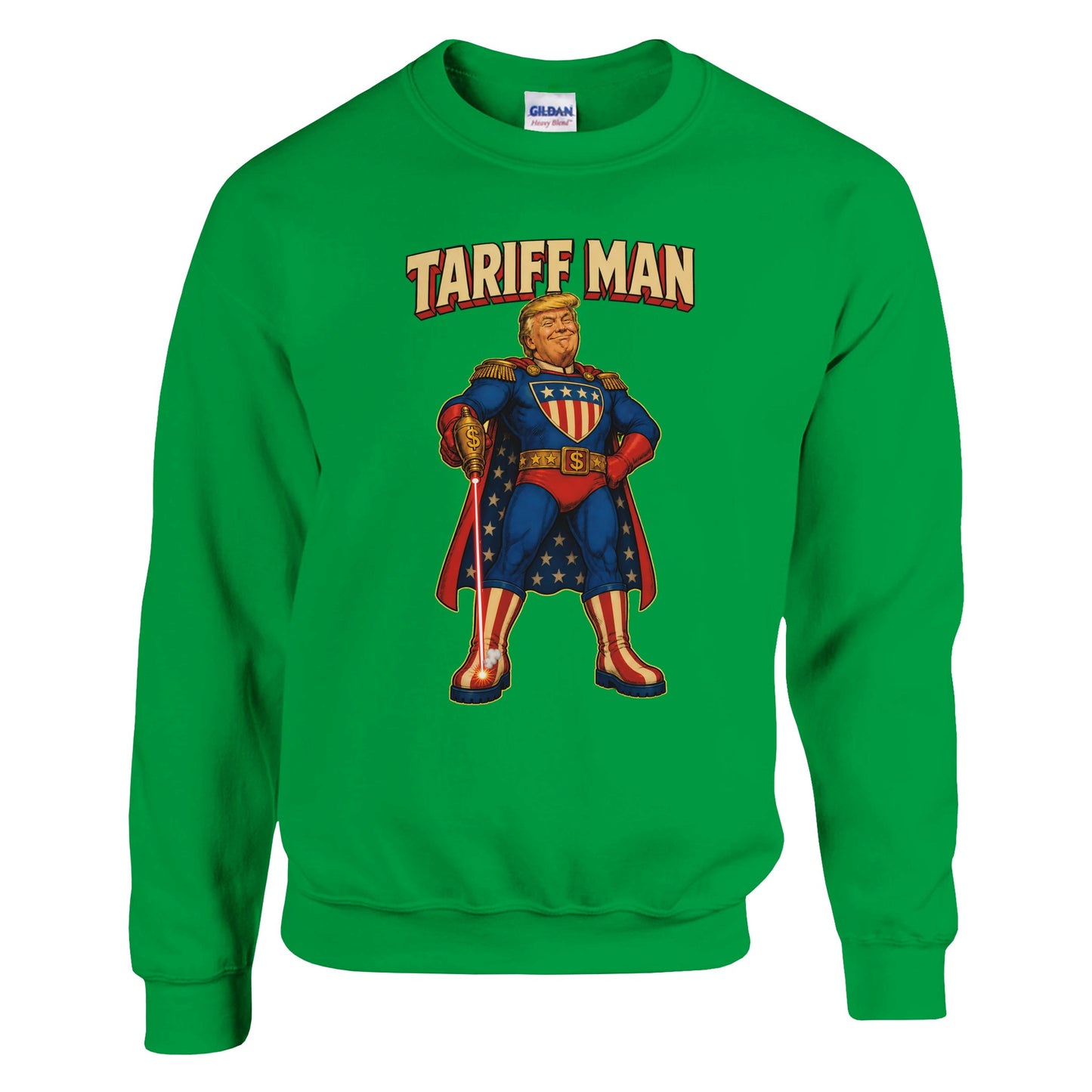 Tariff Man – Self-Shot Satire Sweatshirt — product view 12