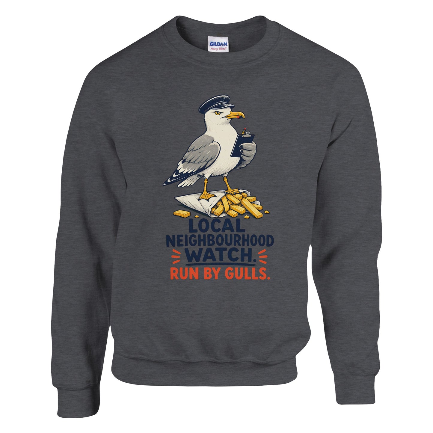 Local Neighbourhood Watch: Run by Gulls Sweatshirt — product view 10