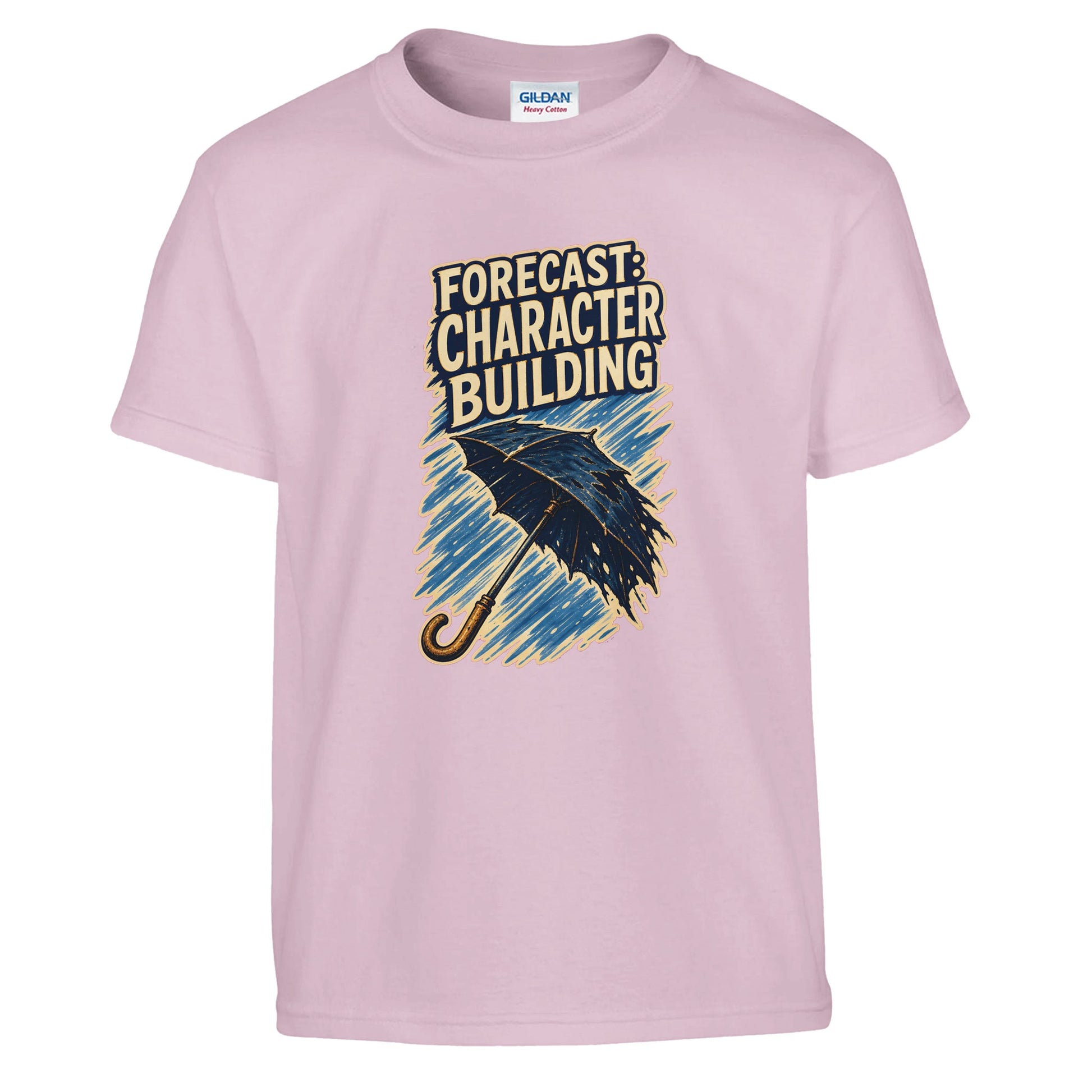 Forecast: Character Building – British Weather Kids' T-shirt — product view 9