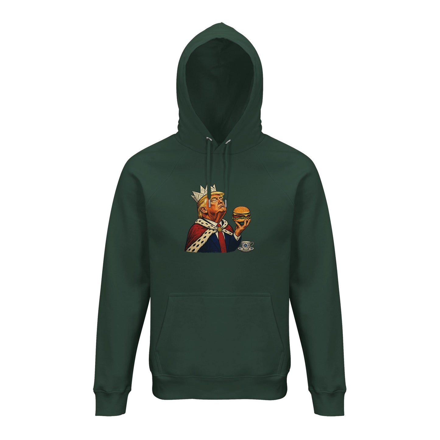 The Very Temporary Monarch — Trump Satire Hoodie — product view 11