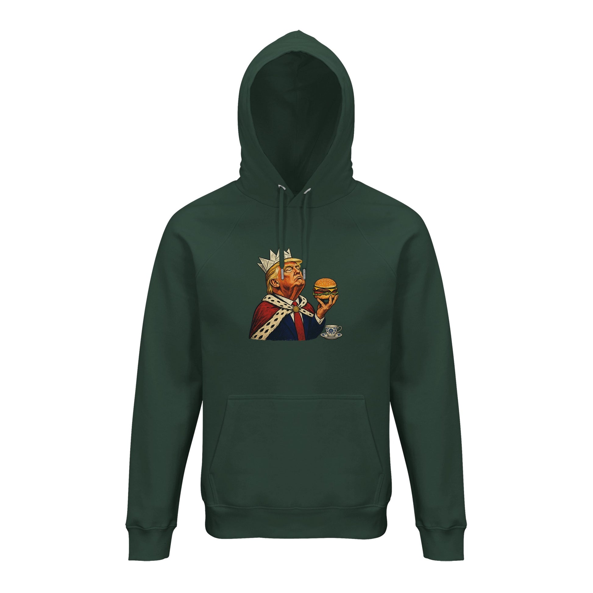 The Very Temporary Monarch — Trump Satire Hoodie — product view 11