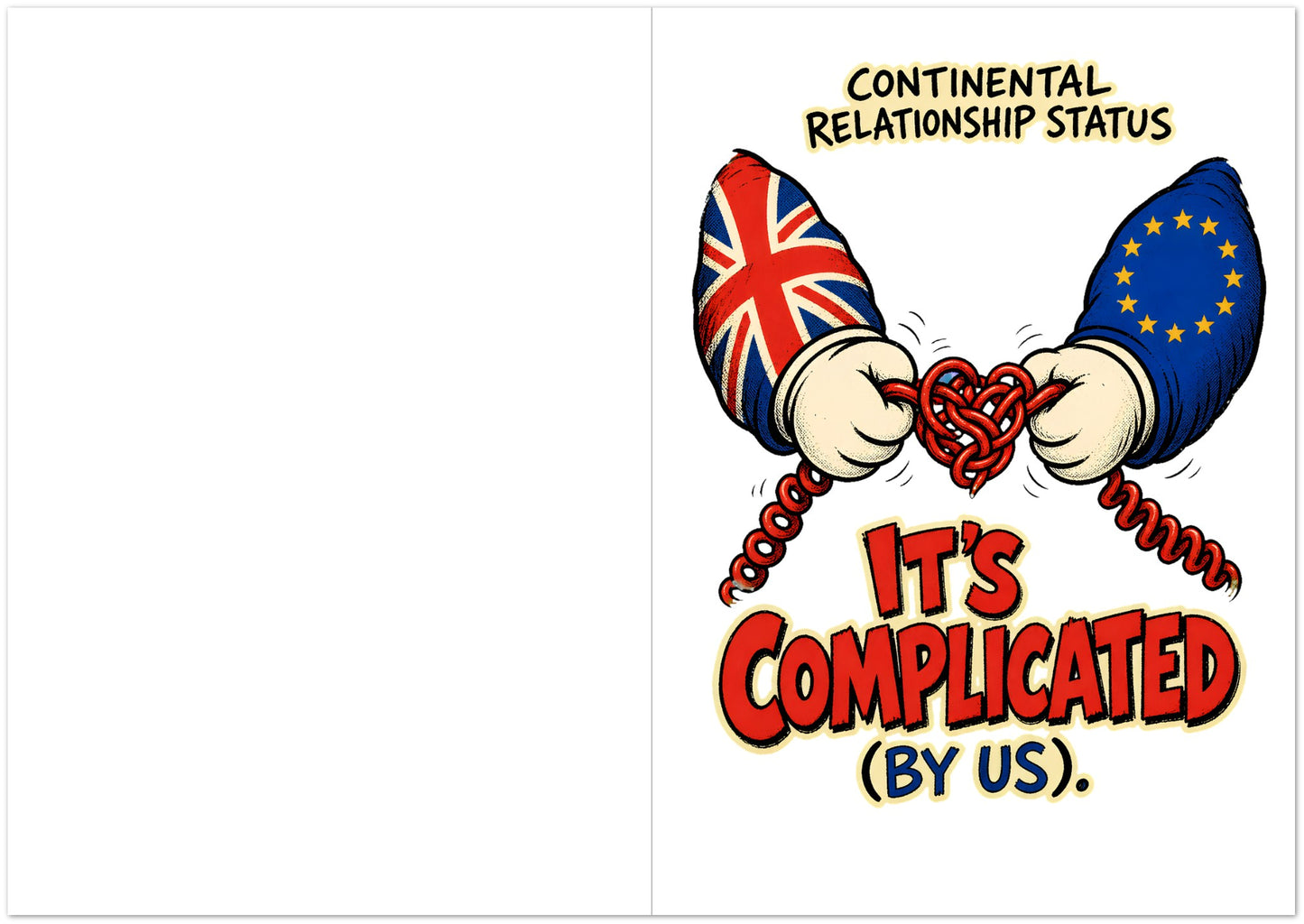 It's Complicated (By Us) UK–EU 1990s Cartoon Greeting Card Pack — product view 5