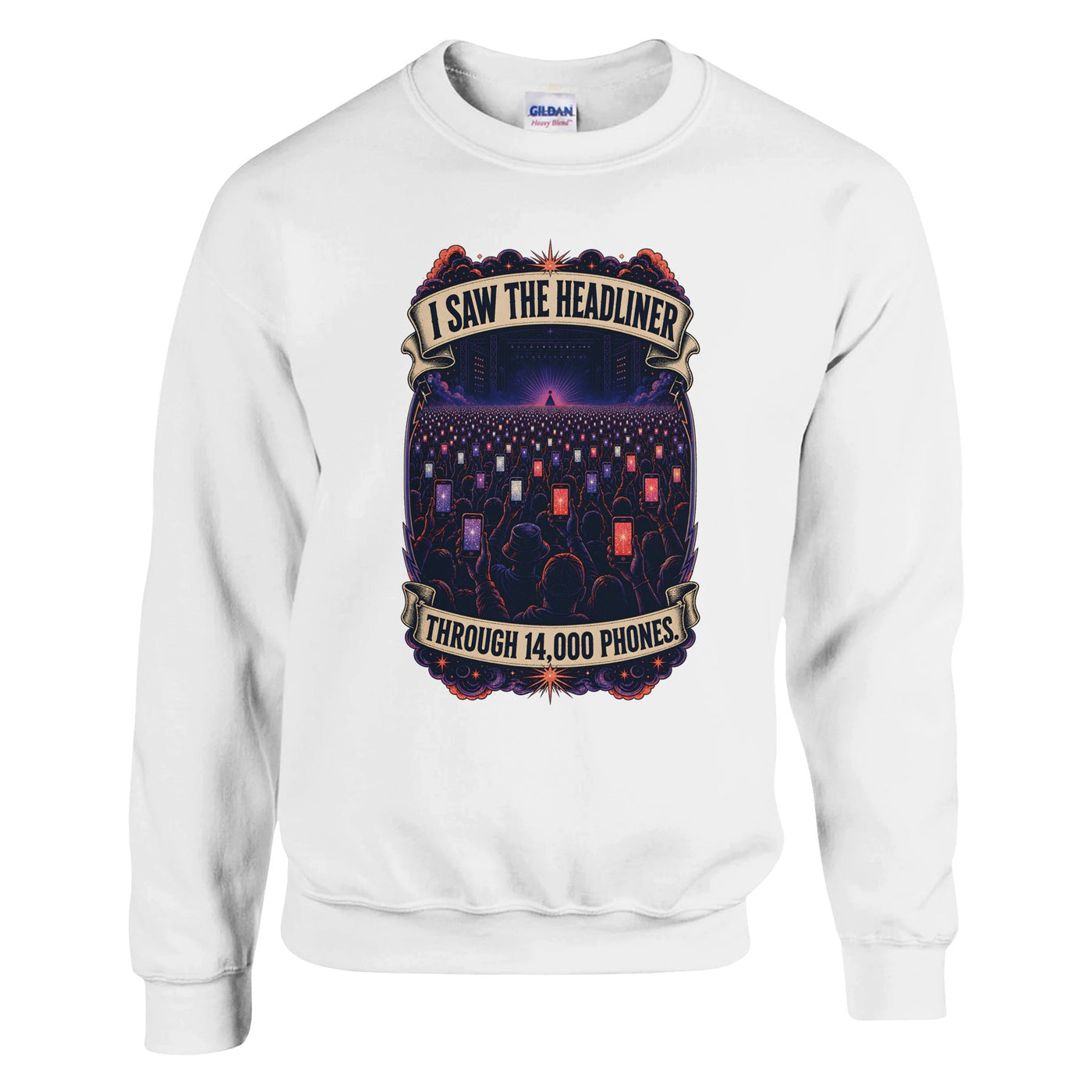 The Headliner Through 14,000 Phones Sweatshirt