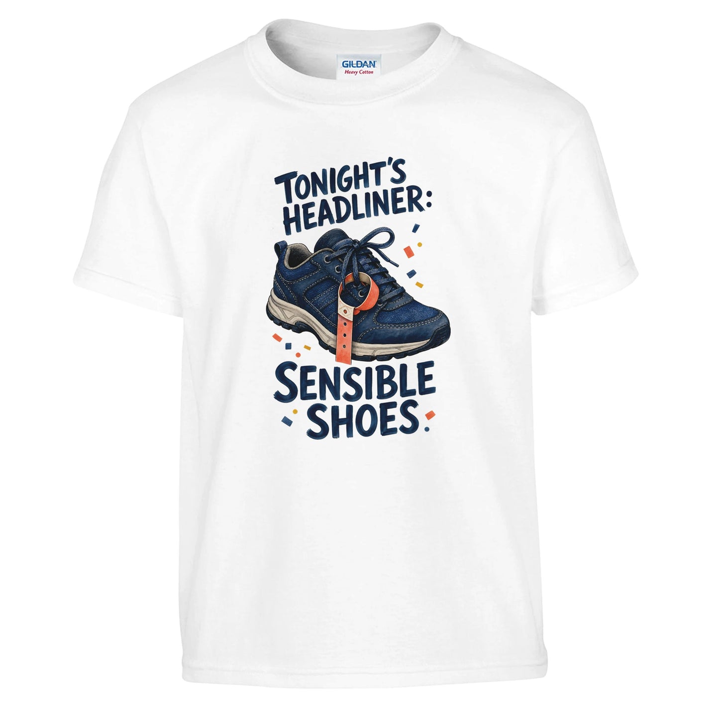 Tonight's Headliner: Sensible Shoes Concert Kids' T-shirt — product view 1