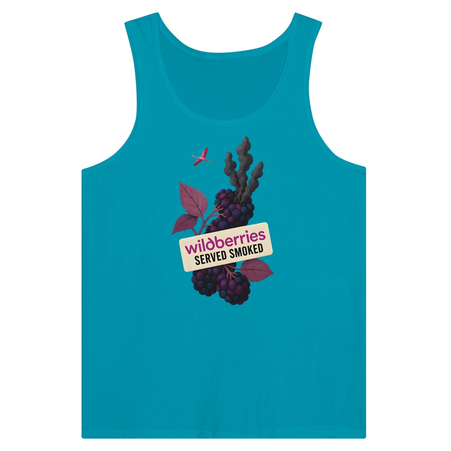 Wildberries, Served Smoked Premium Unisex Tank Top — product view 2