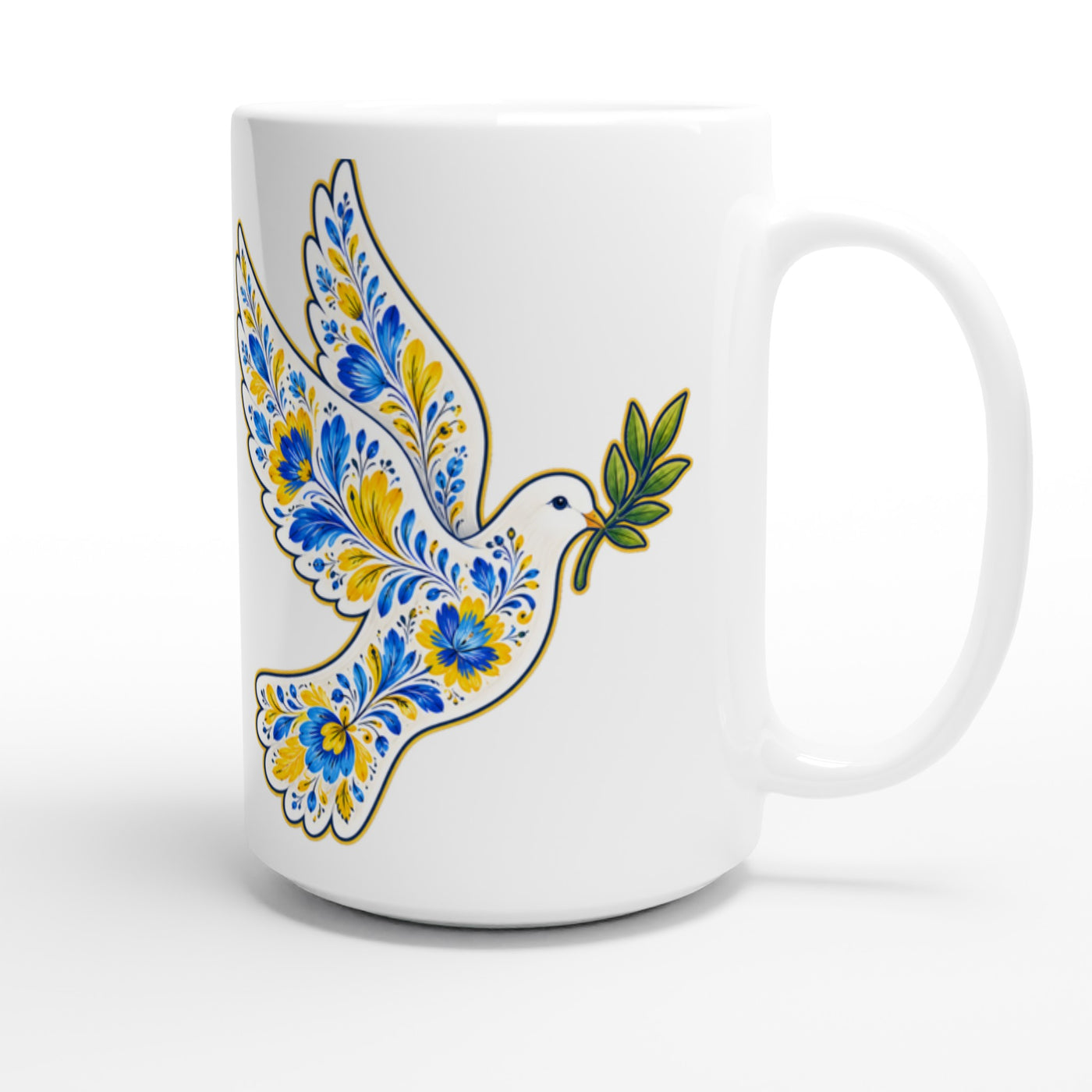 Ukraine Peace Dove Large Mug